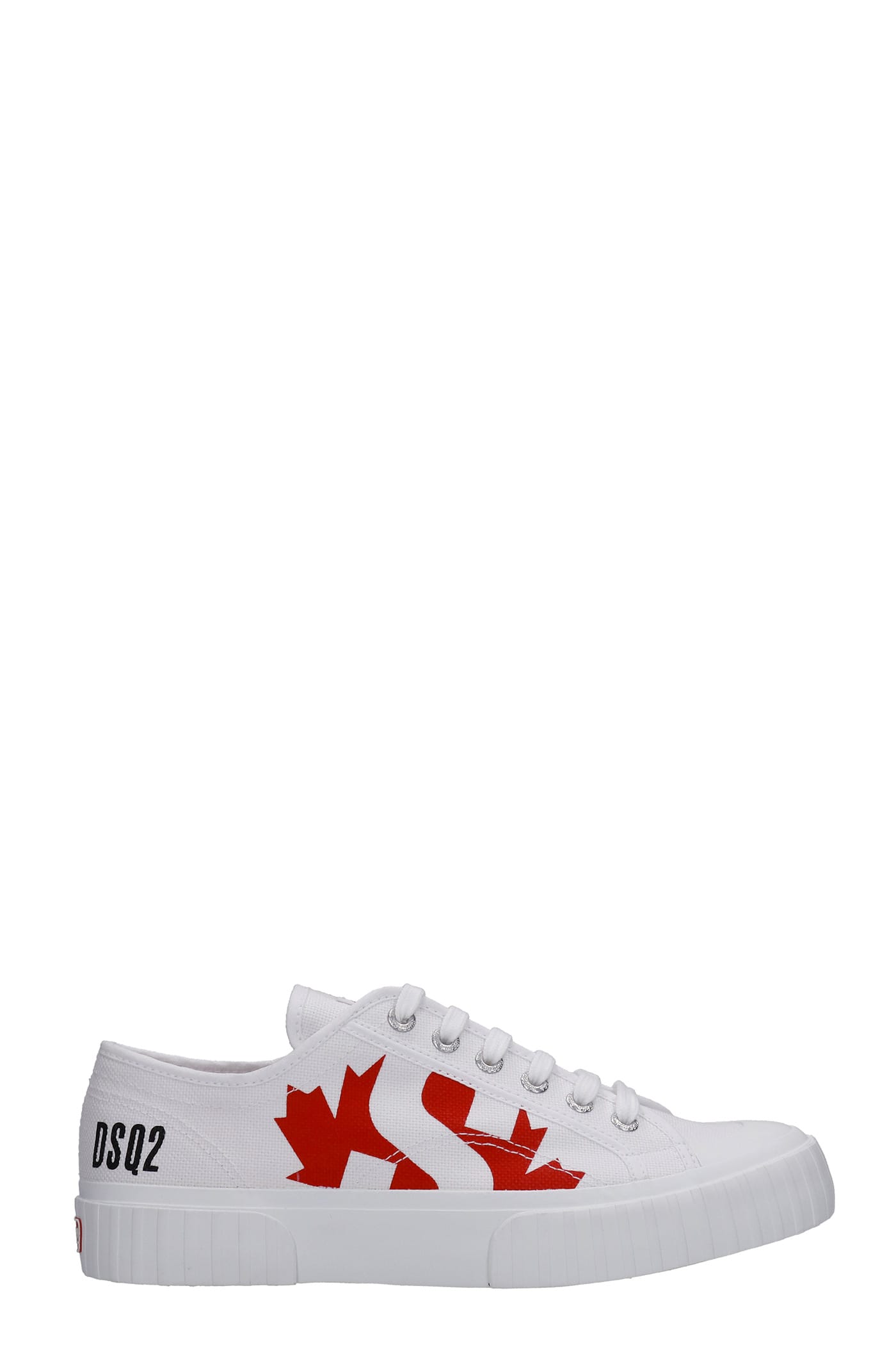 Dsquared2 Sneakers In White Canvas