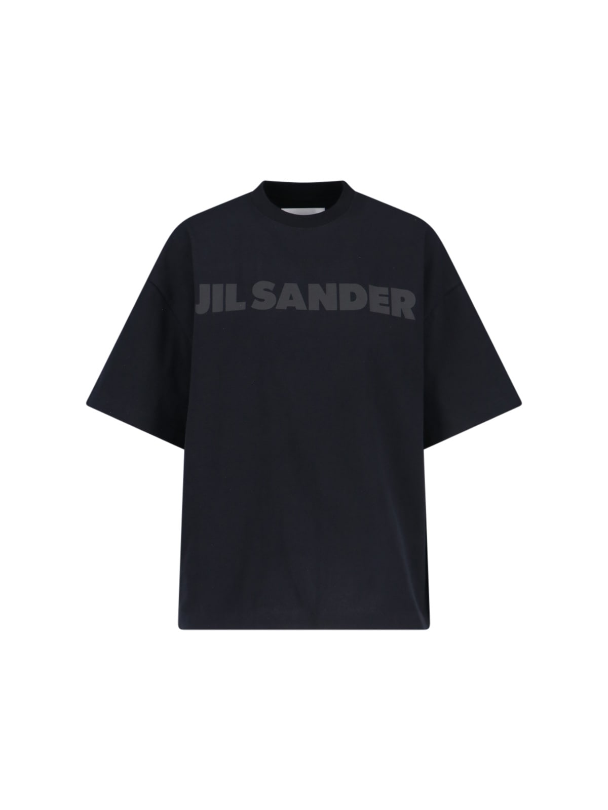 Shop Jil Sander Logo T-shirt In Black