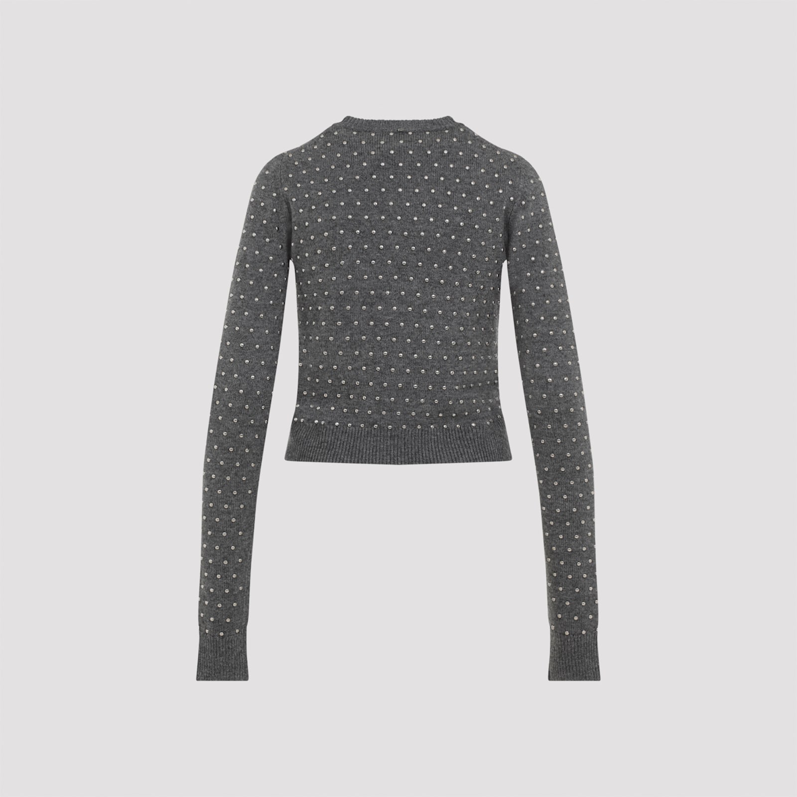 Shop Sportmax Sierra Studded Pullover In Antracite