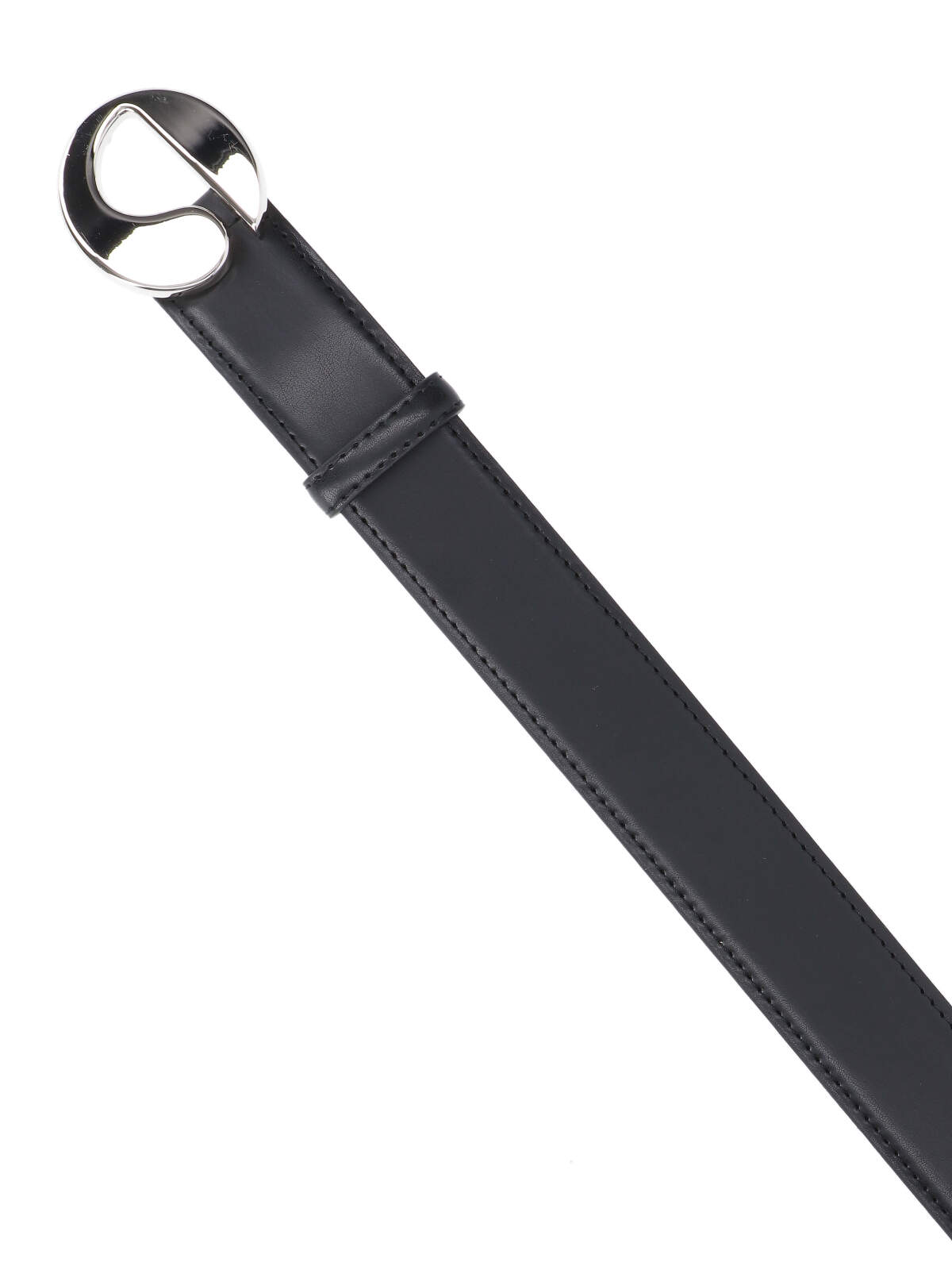 Shop Coperni Logo Belt In Black