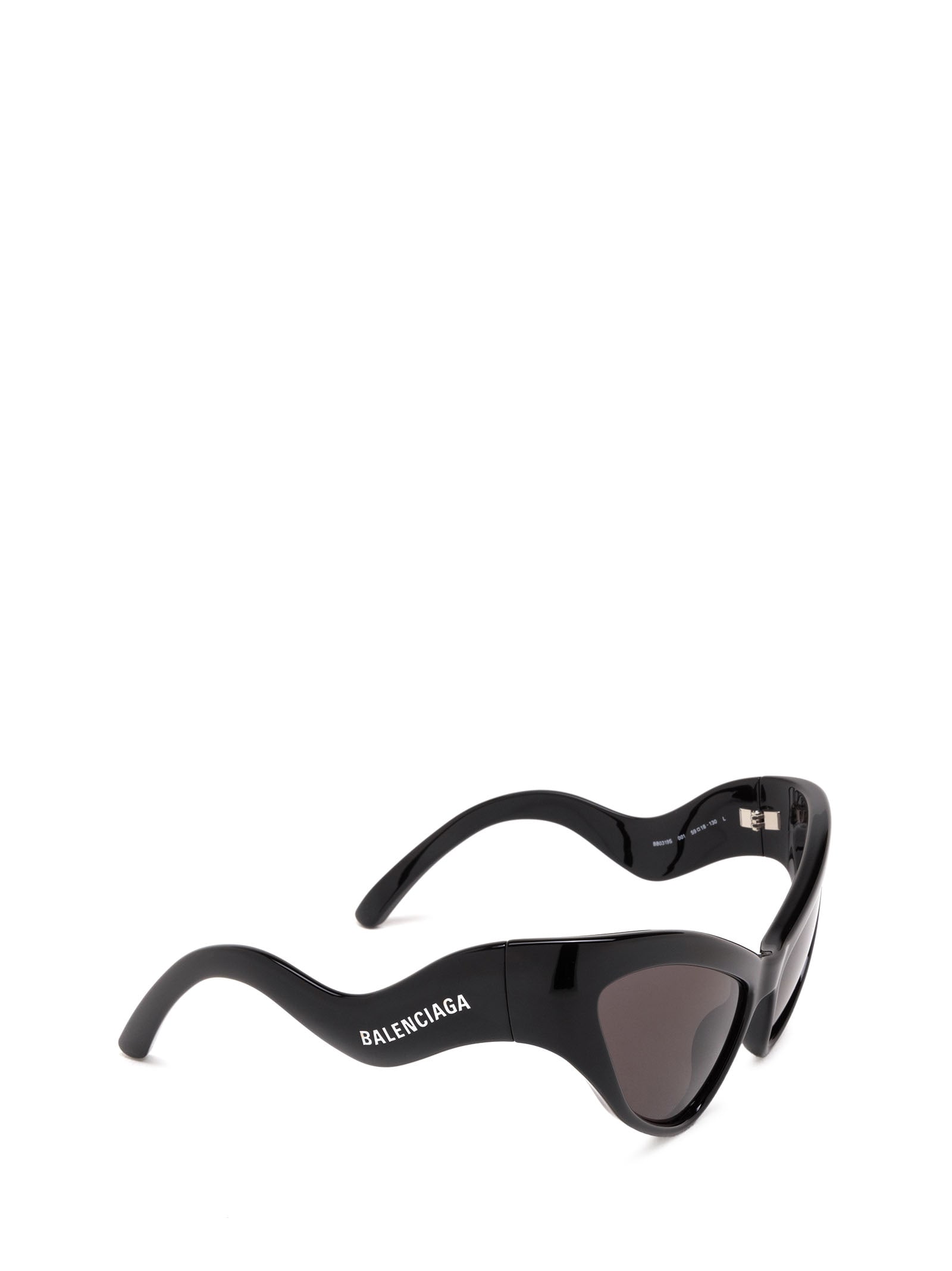 Shop Balenciaga Bb0319s Black Sunglasses