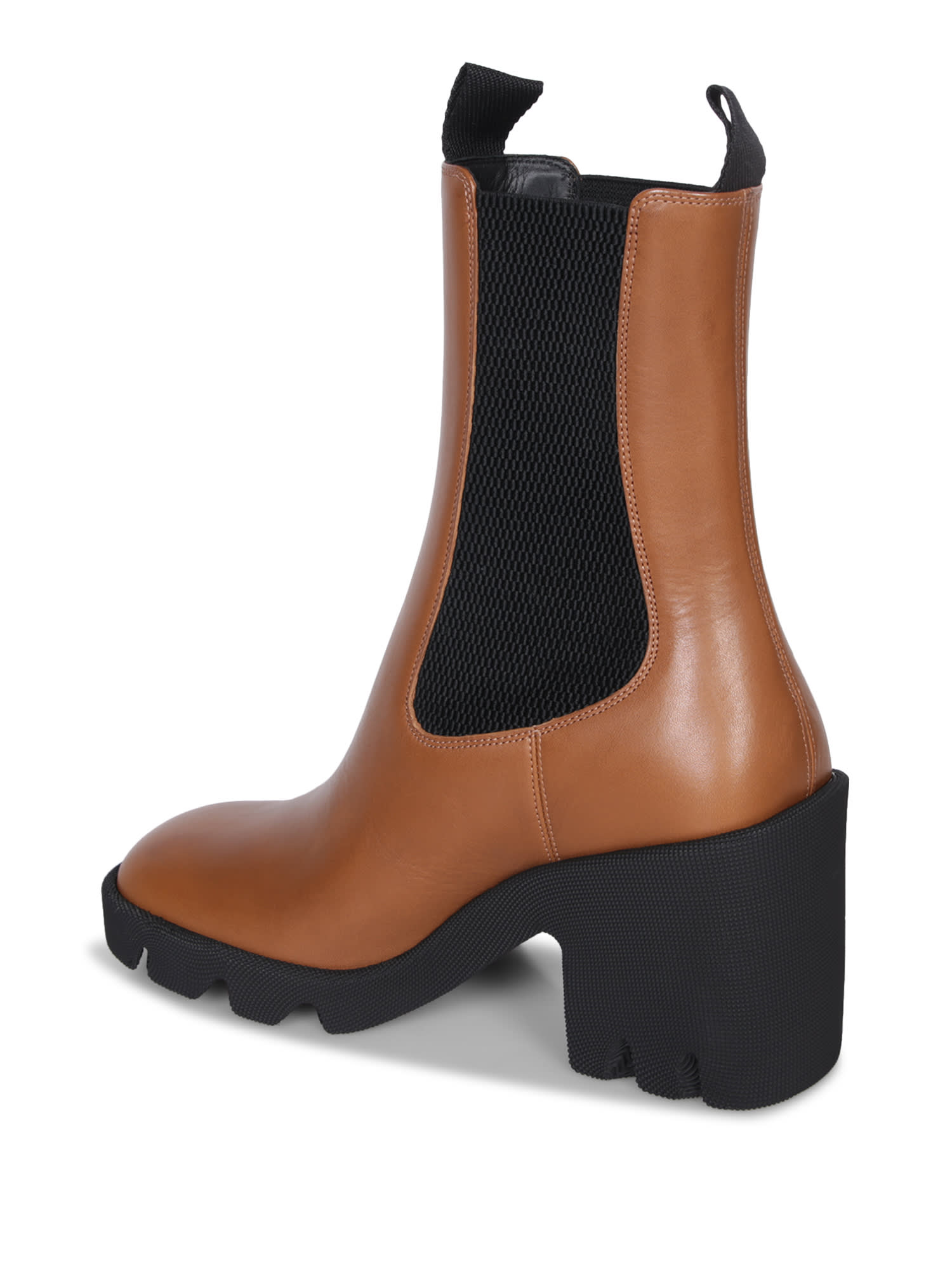 BURBERRY ROUNDTOE HEELED ANKLE BOOTS 