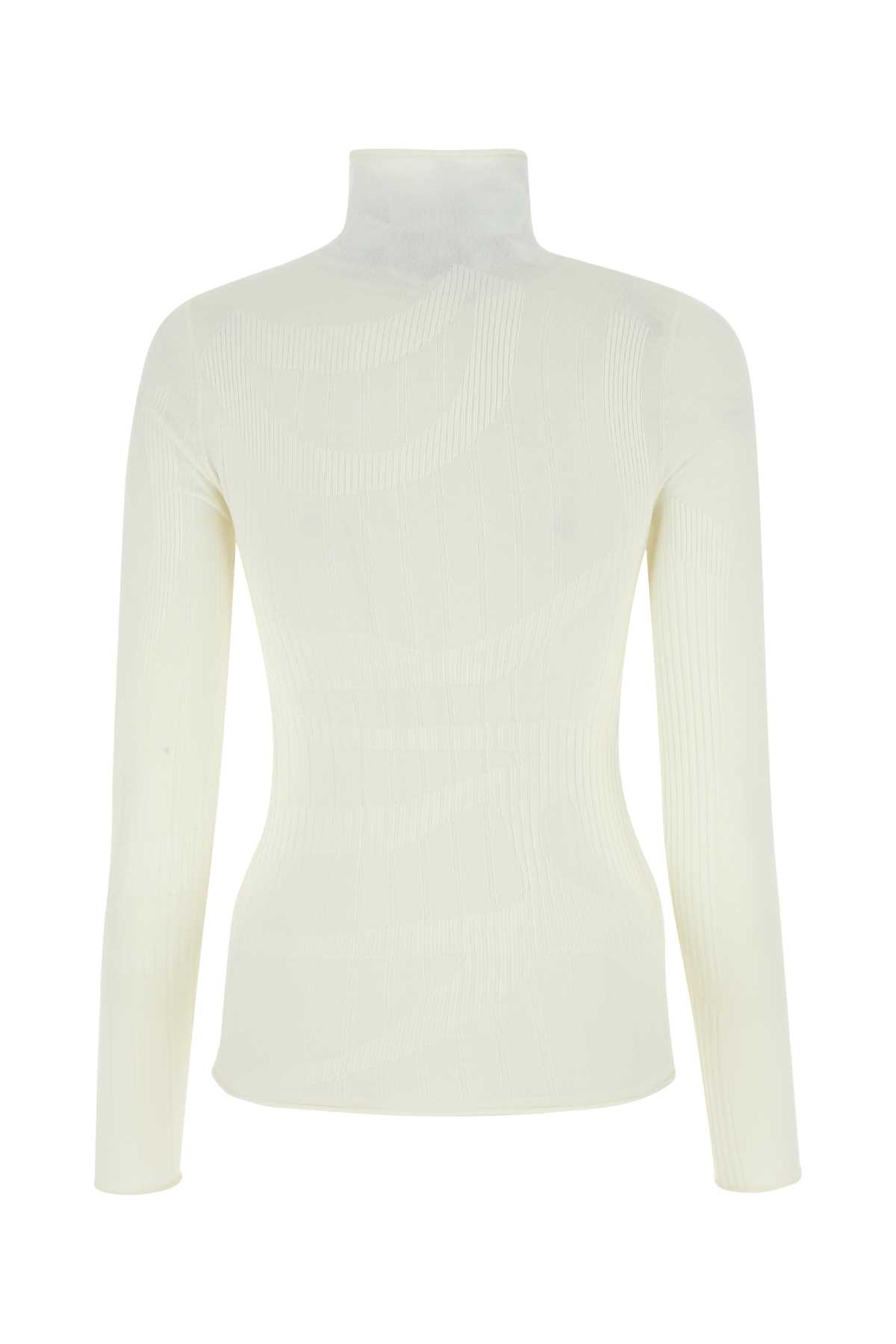 Shop Dion Lee Ivory Stretch Wool Blend Top In White