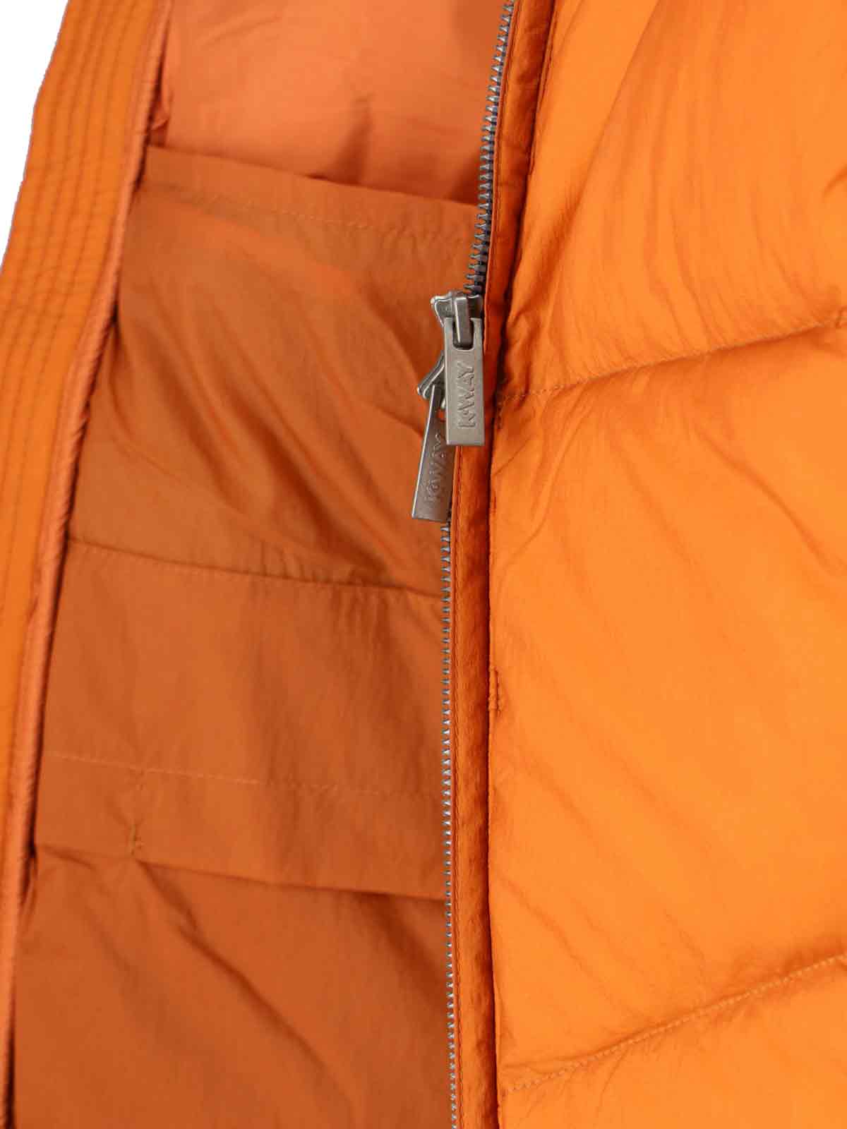 K-way Quill Thermo Light Ripstop Puffer Jacket In Orange