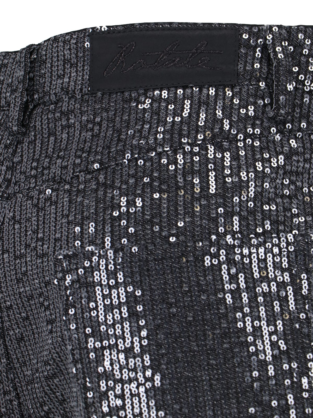 Shop Rotate Birger Christensen Sequin Trousers In Black