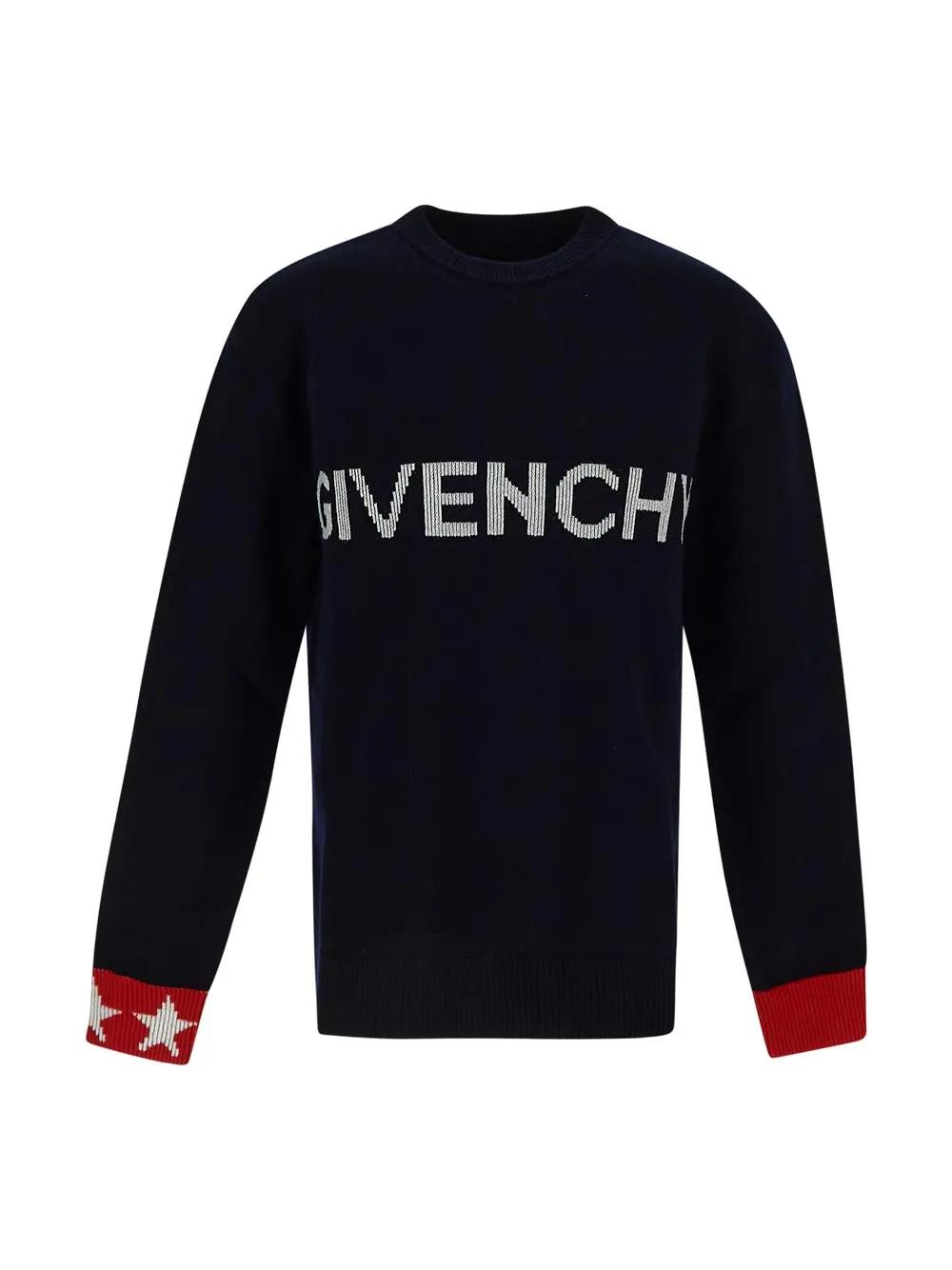 Shop Givenchy Wool Knitwear In Blue