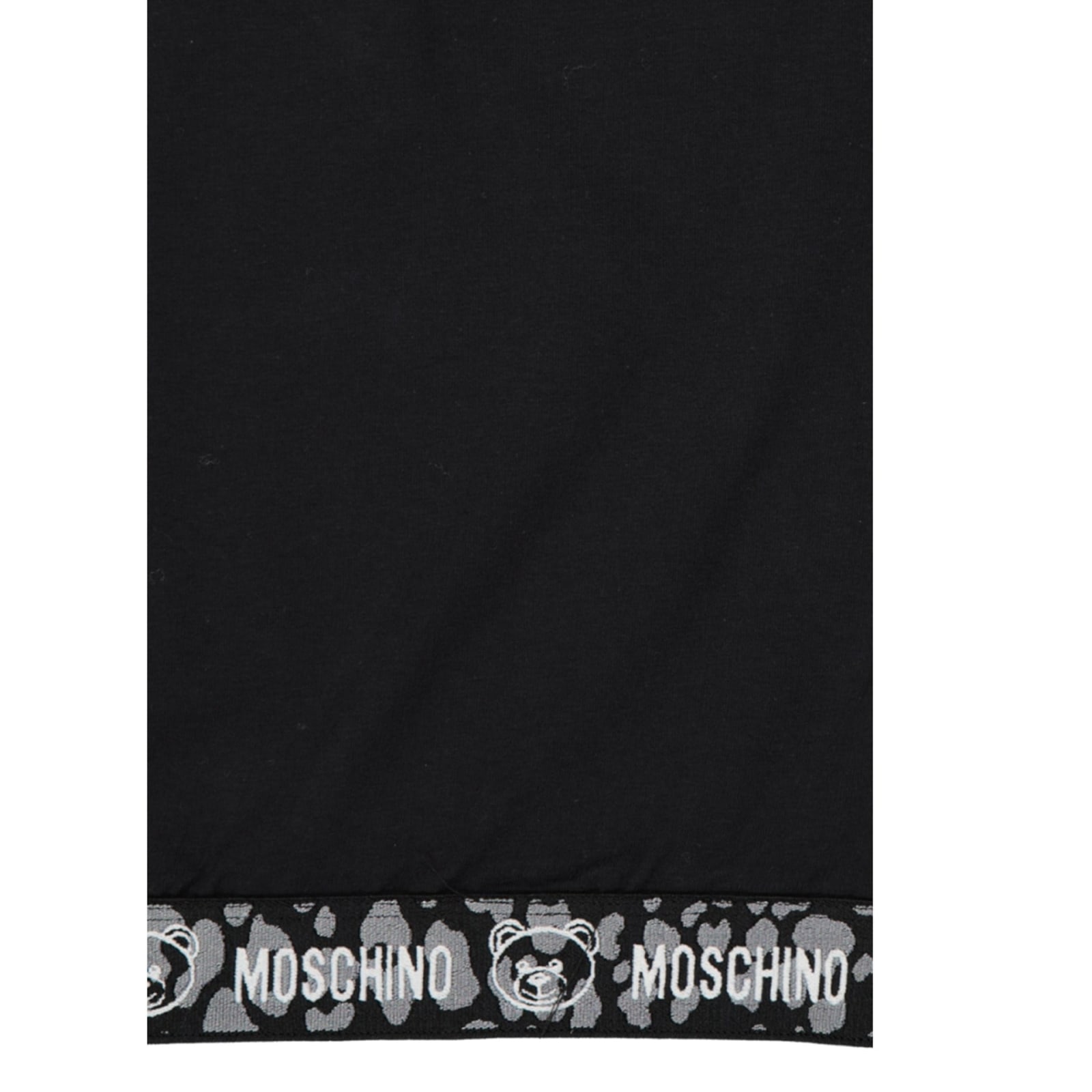 Shop Moschino Underwear Cotton T-shirt In Black