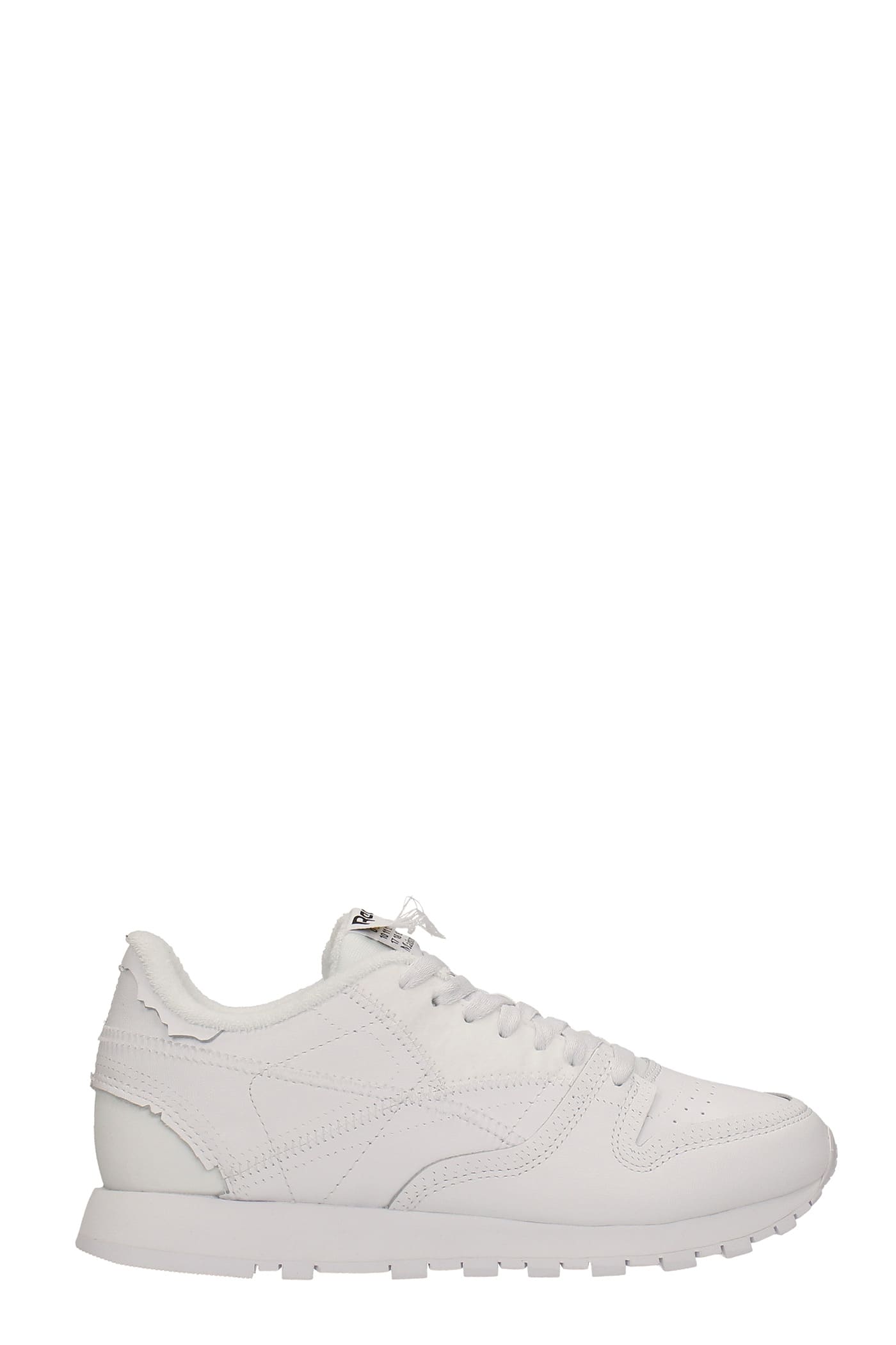 Maison Margiela Sneakers In White Suede And Leather