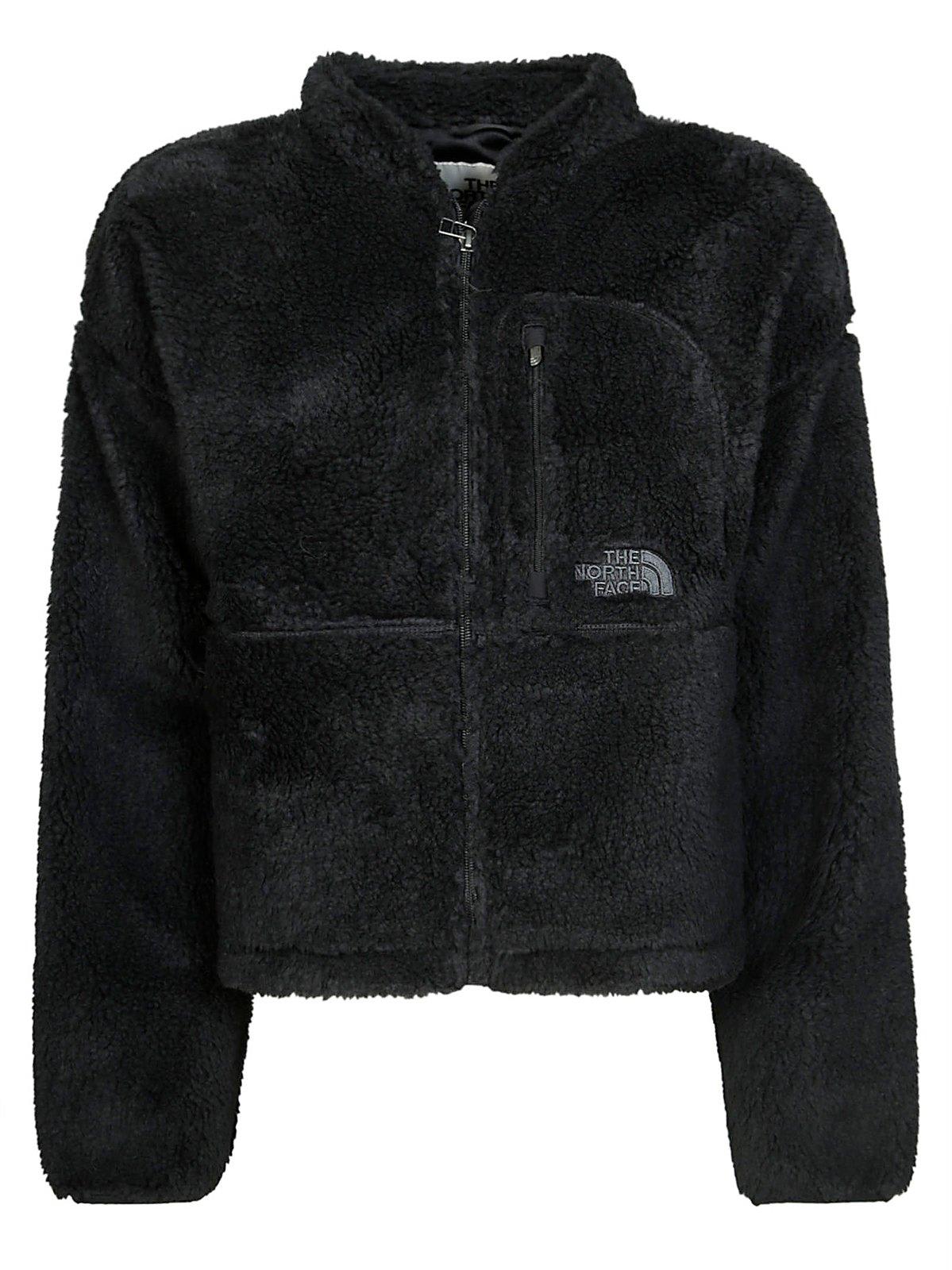 The North Face Logo-embroidered Zipped Jacket In Multi