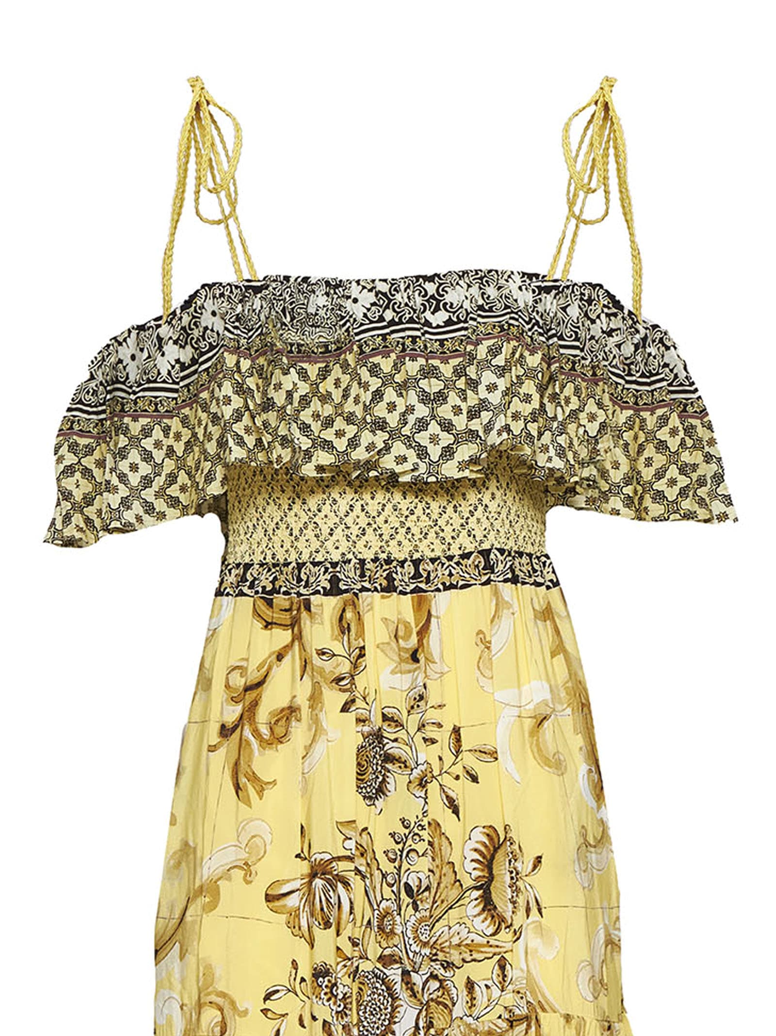 Shop Alice And Olivia Dress In Lisboa Lemon Meringue