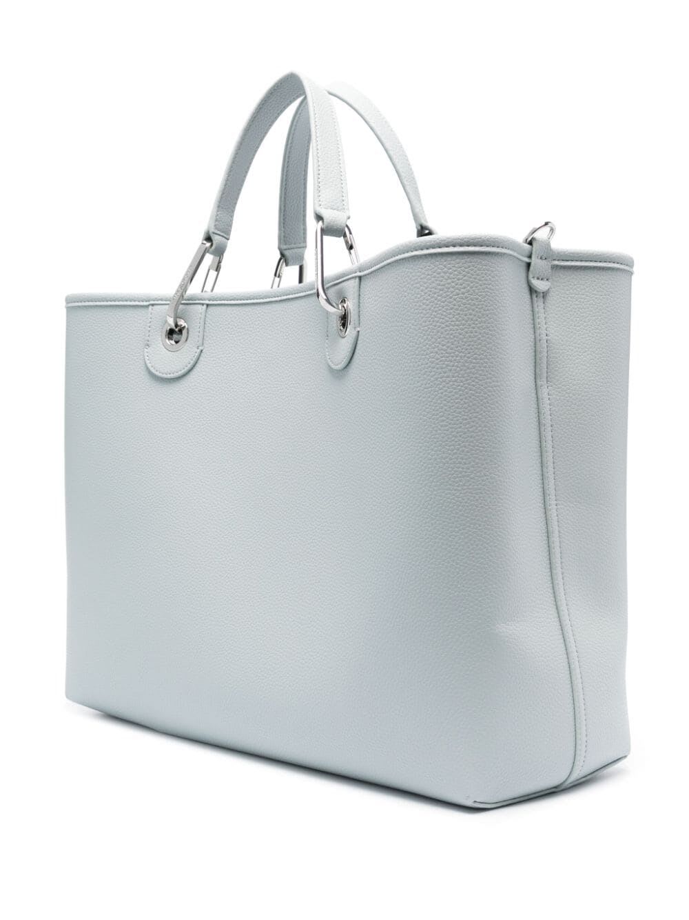 Shop Emporio Armani Shopping Bag In Dust Storm