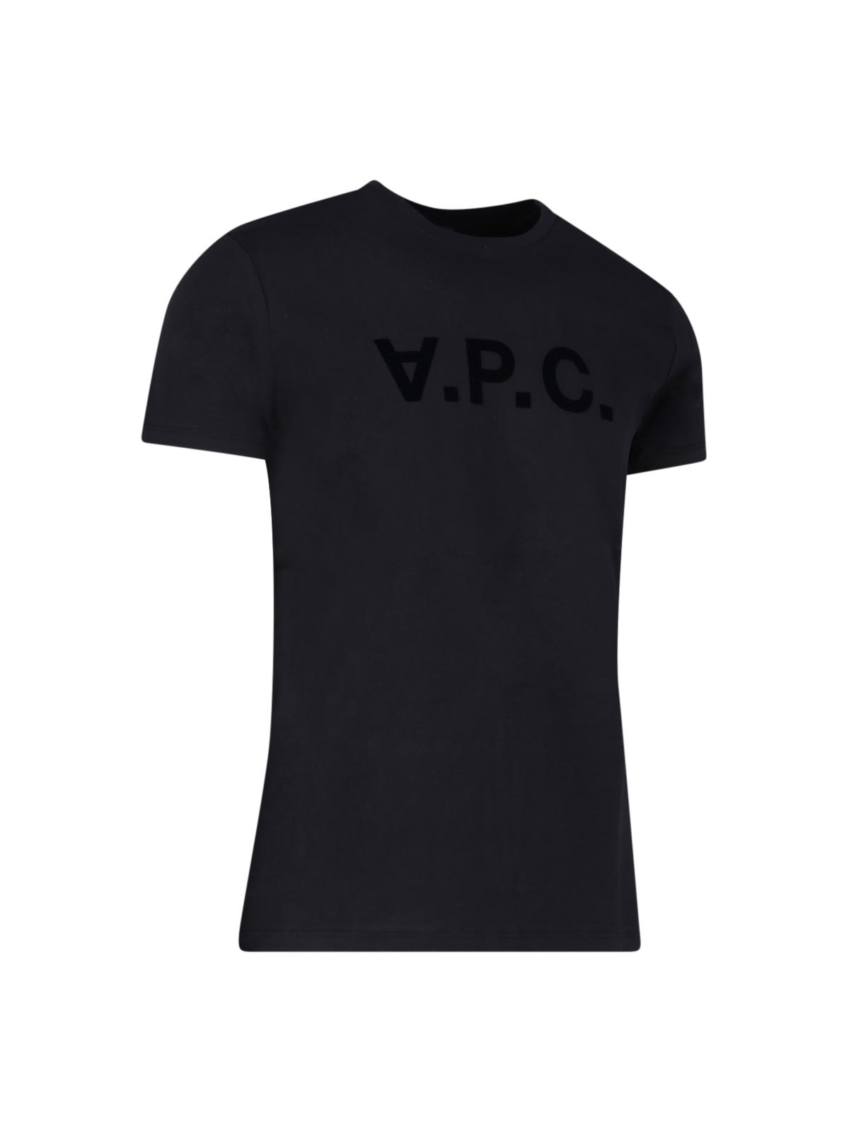 Shop Apc Logo T-shirt A.p.c. In Black
