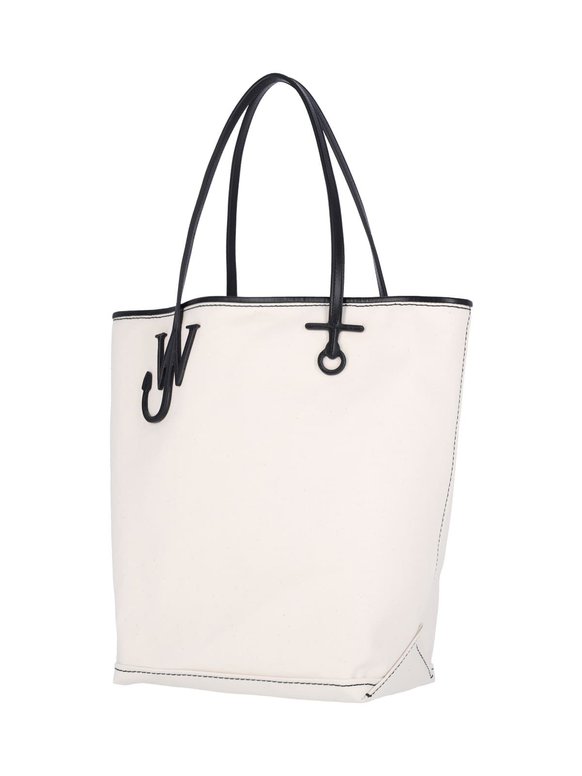 Shop Jw Anderson Anchor Tall Tote Bag In Crema