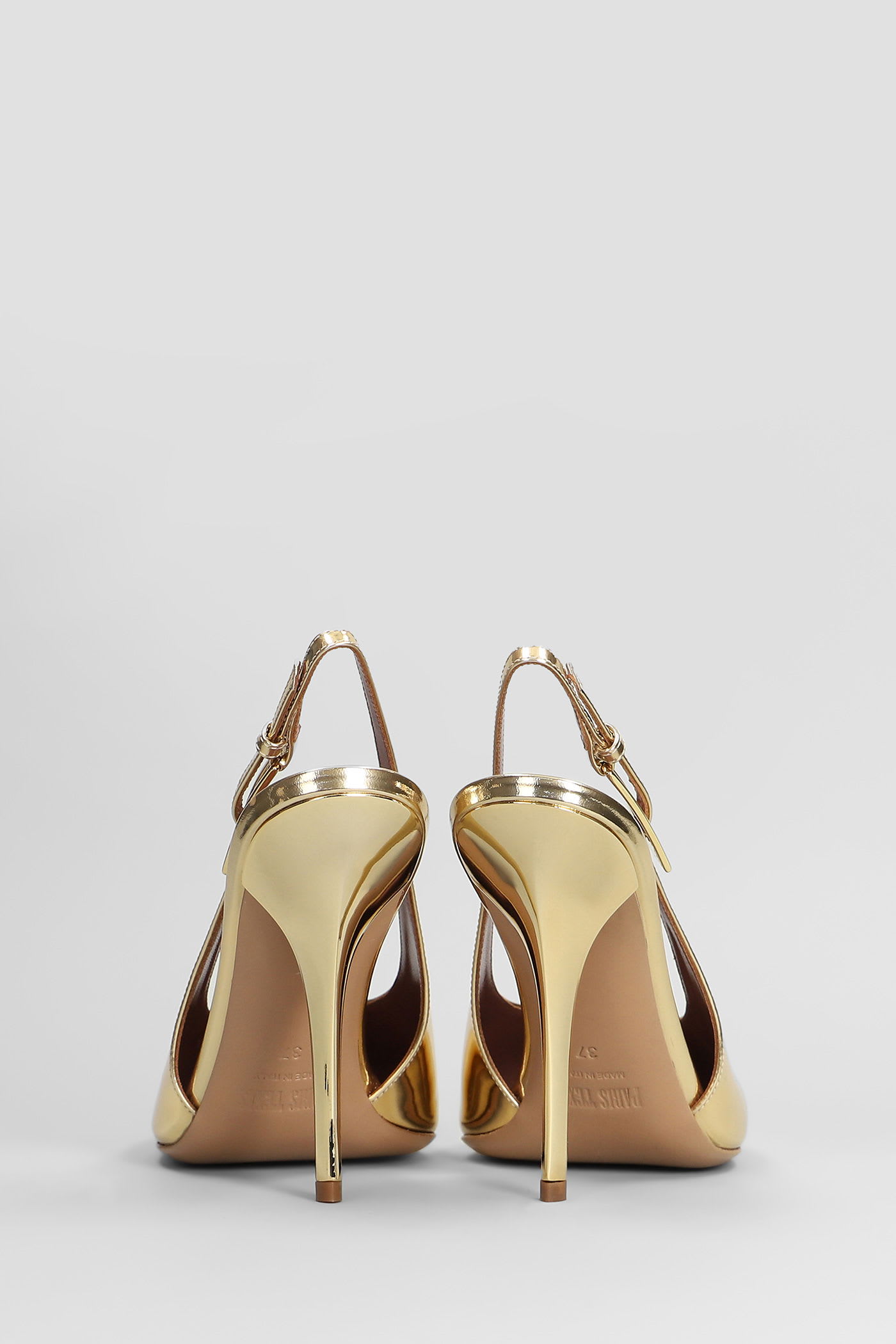 Paris Texas Jessica Slingback 95 Pumps In Gold Leather In Gold