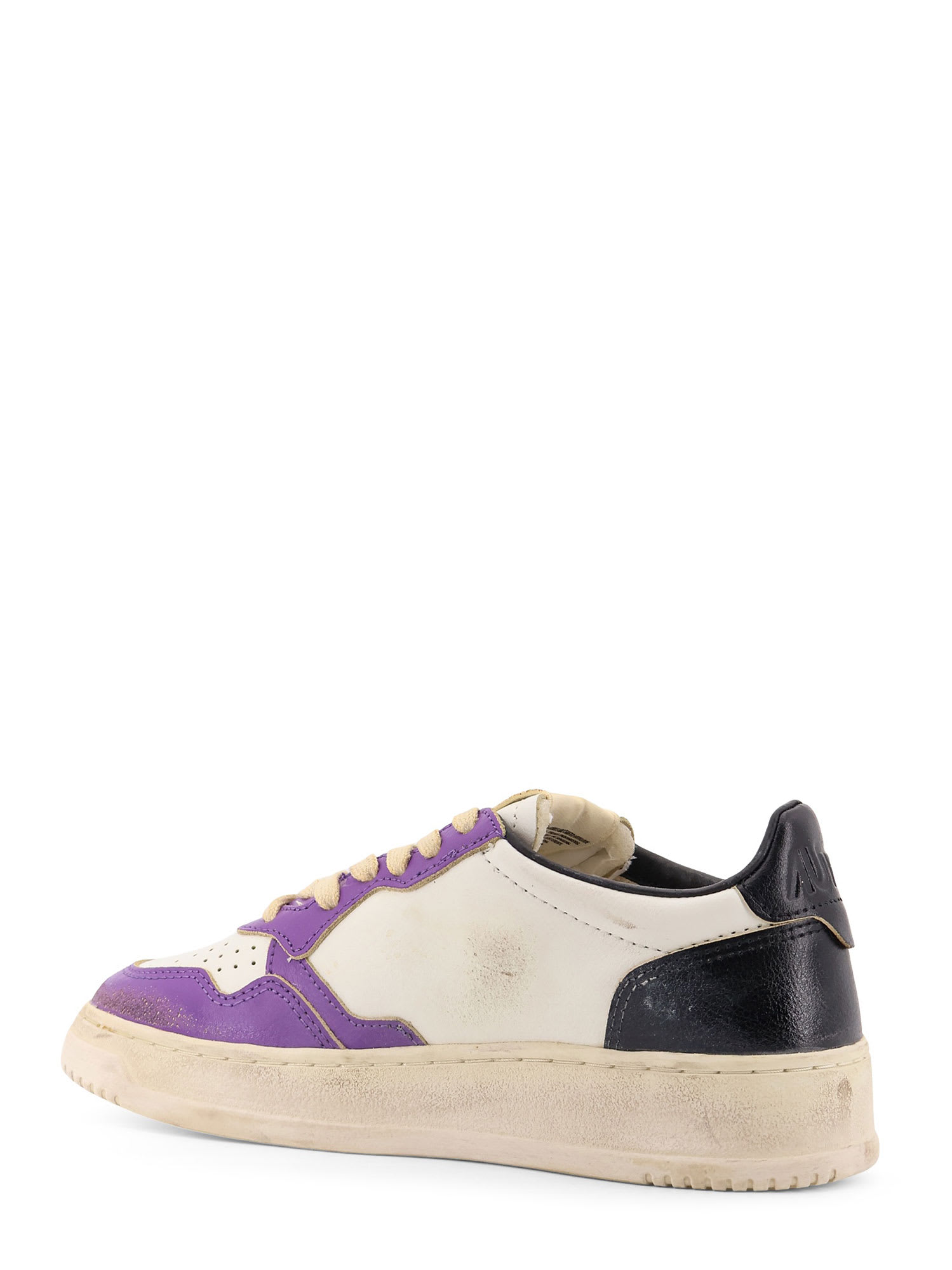 Autry Super Vintage Low-top Leather Sneakers In Multi