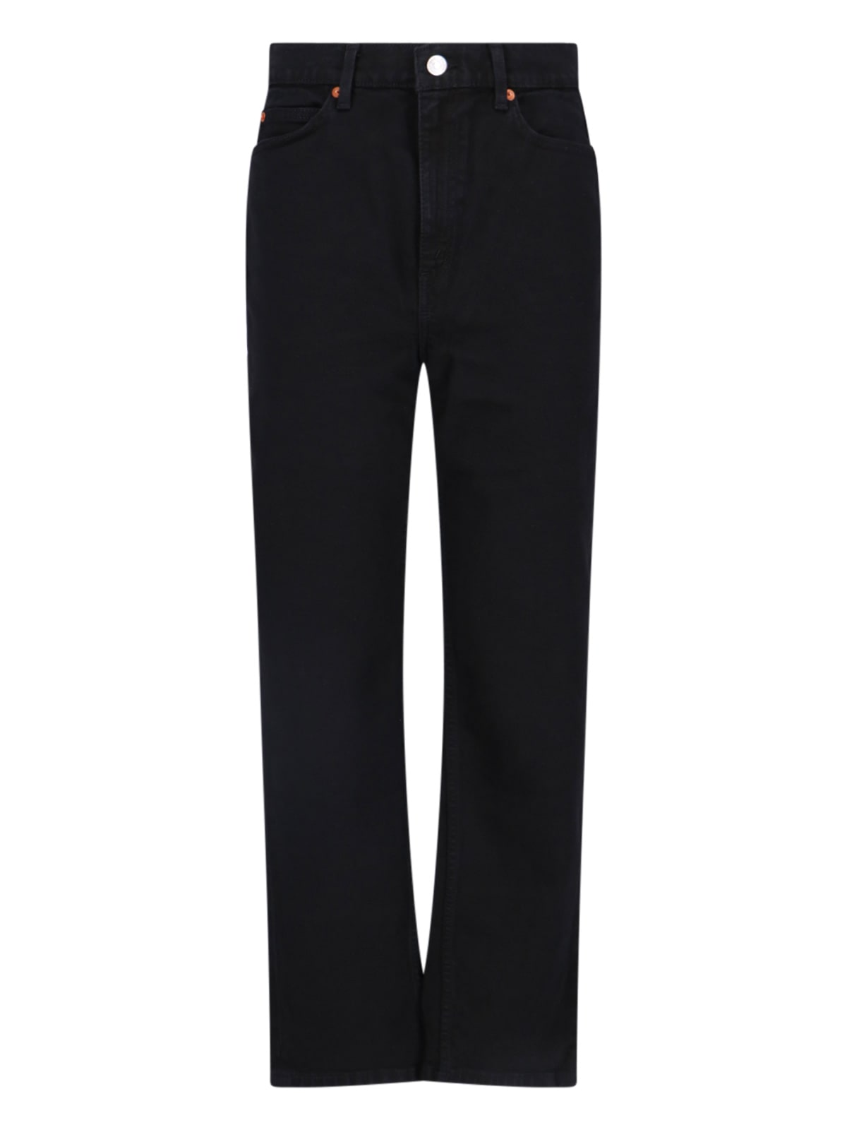 Shop Re/done Straight Jeans In Black