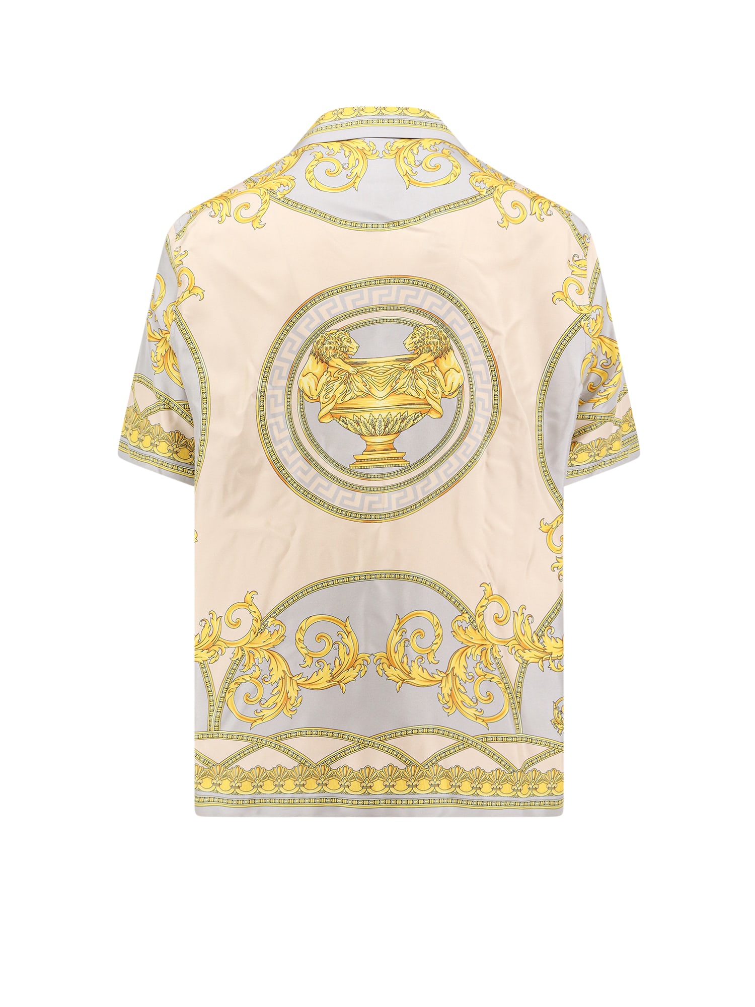 Shop Versace Shirt In Golden