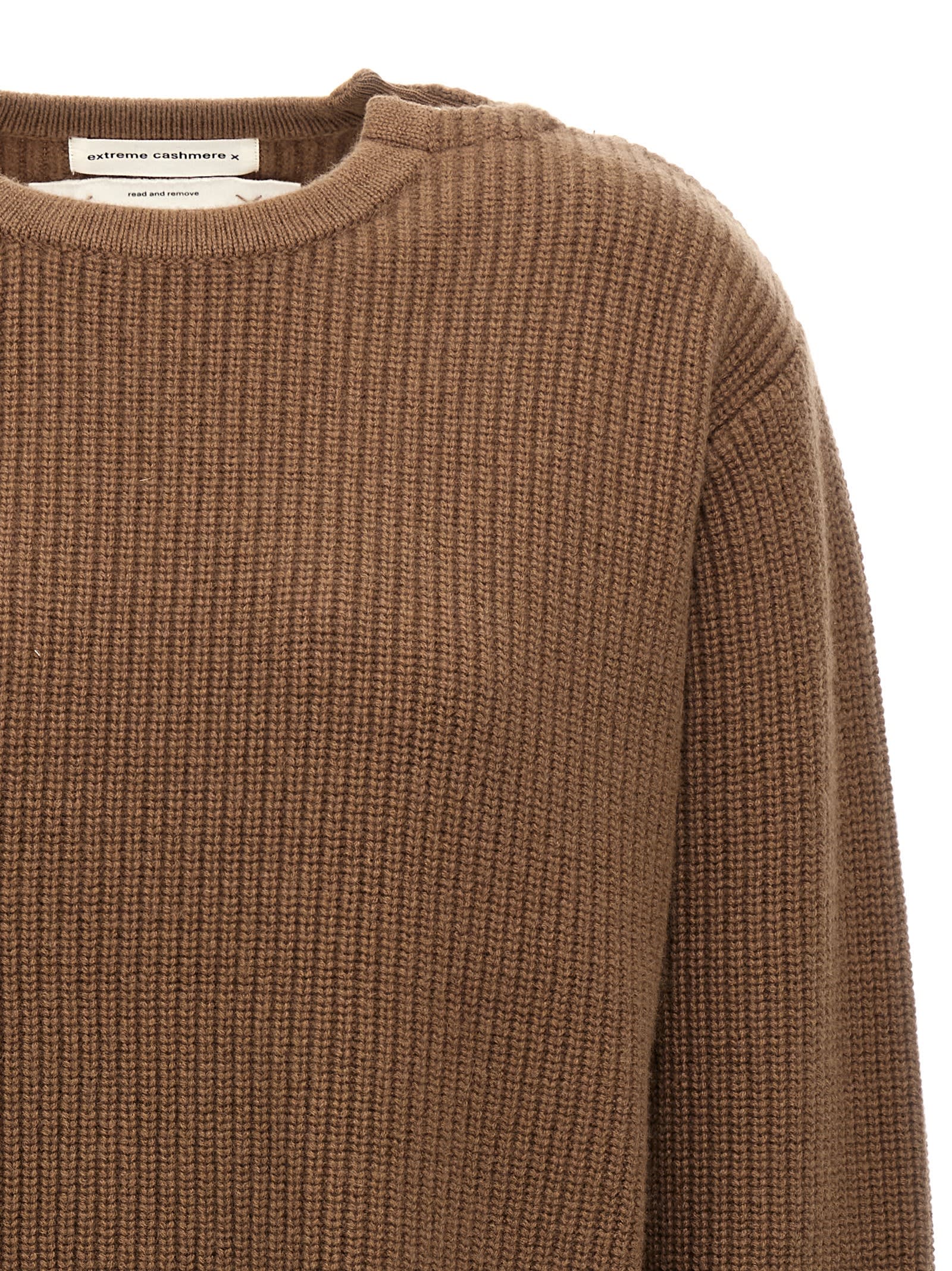 Shop Extreme Cashmere 356 You Sweater In Brown