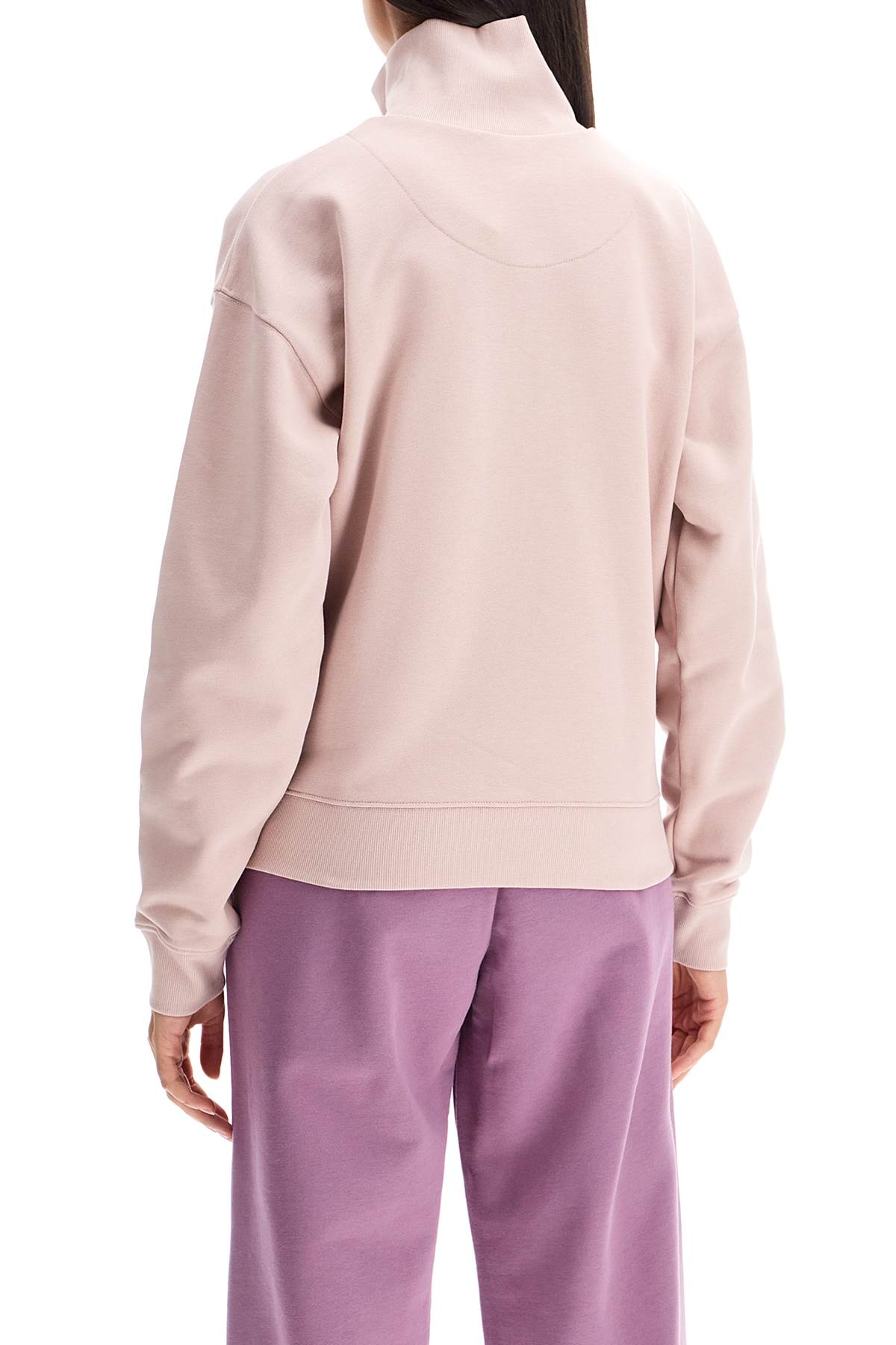 Shop Maison Kitsuné High-neck Baby Fox Sweatshirt In Snapdragon (pink)