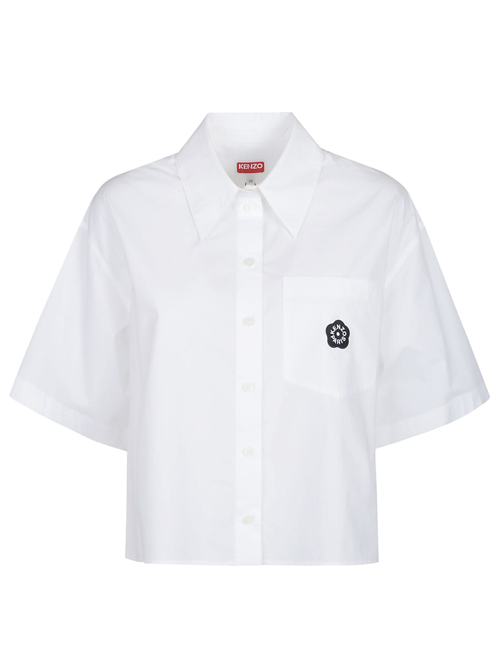 Kenzo Boke Flower 2.0 Dropped Shoulders Shirt In White