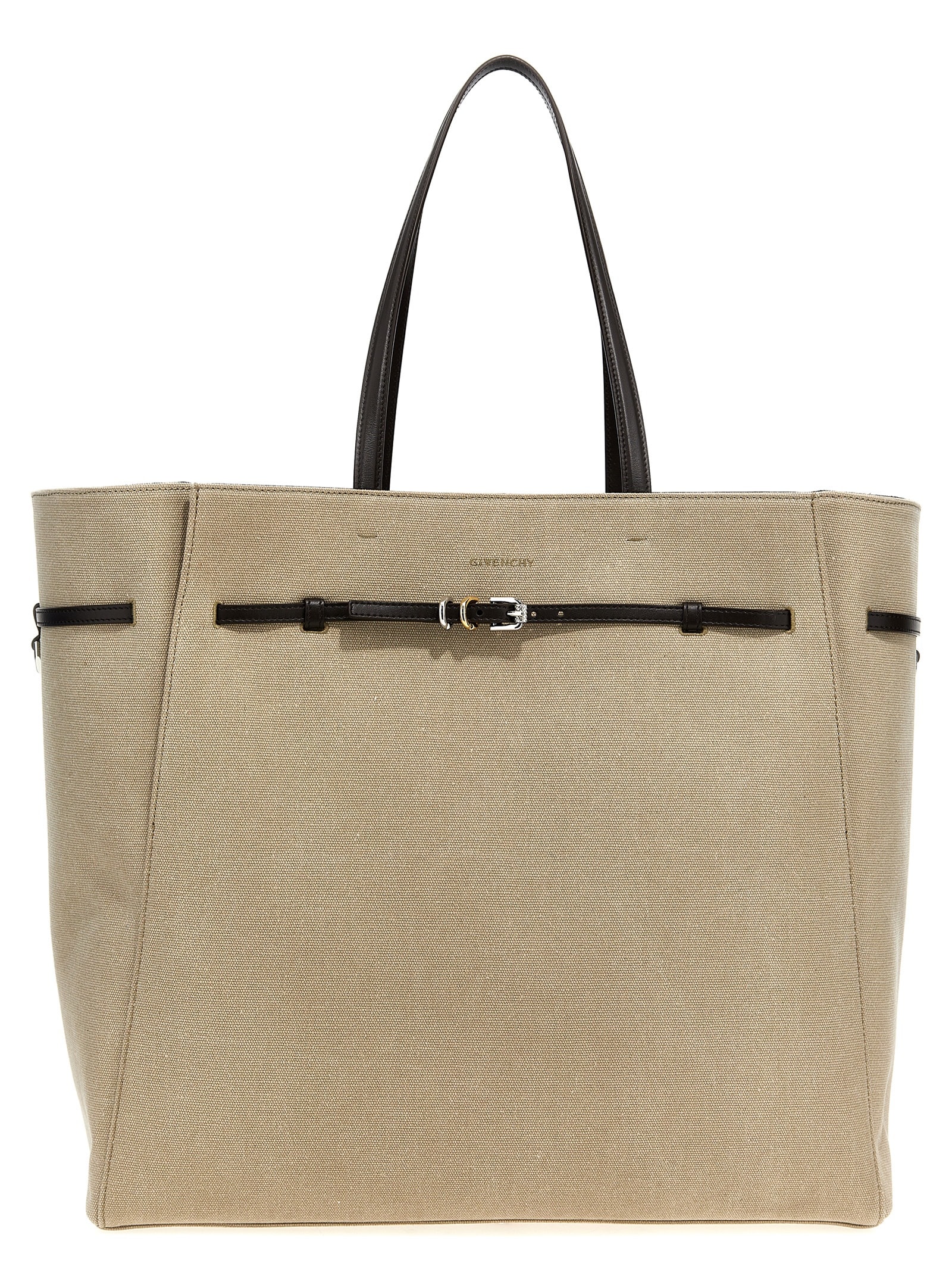 Shop Givenchy Voyou Large Shopping Bag In Beige