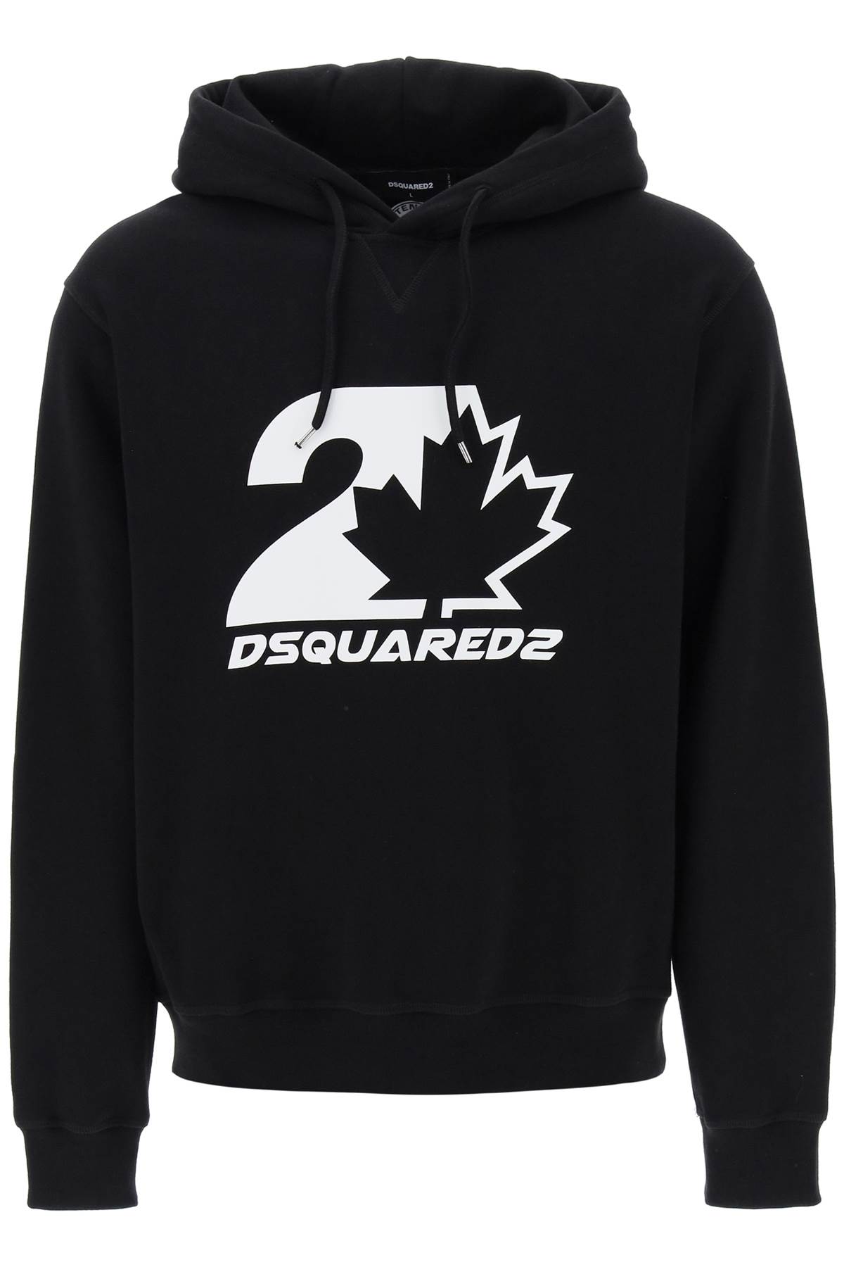 Shop Dsquared2 Printed Hoodie In Black (black)