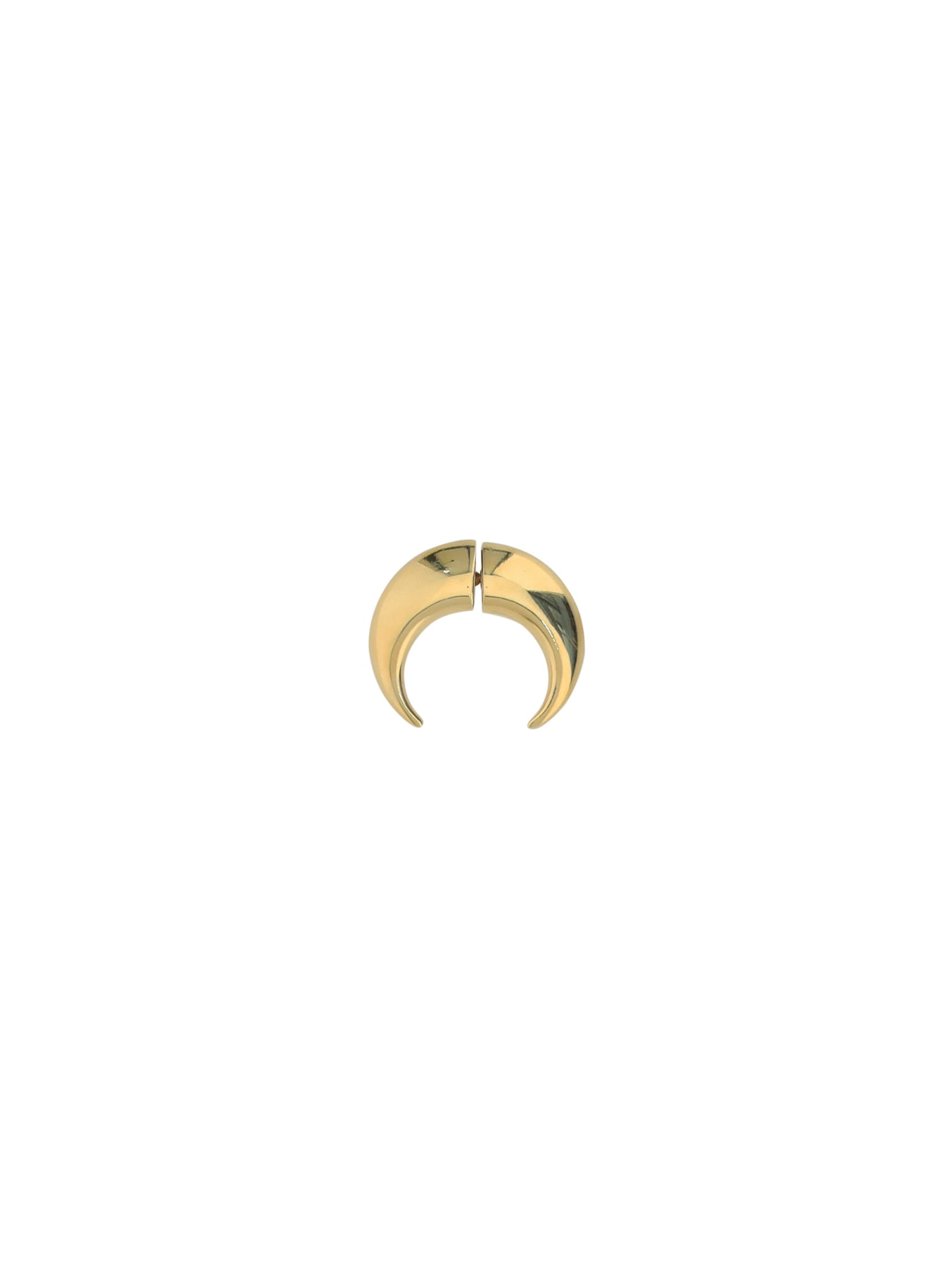 Marine Serre Crescent Moon Earring In Golden