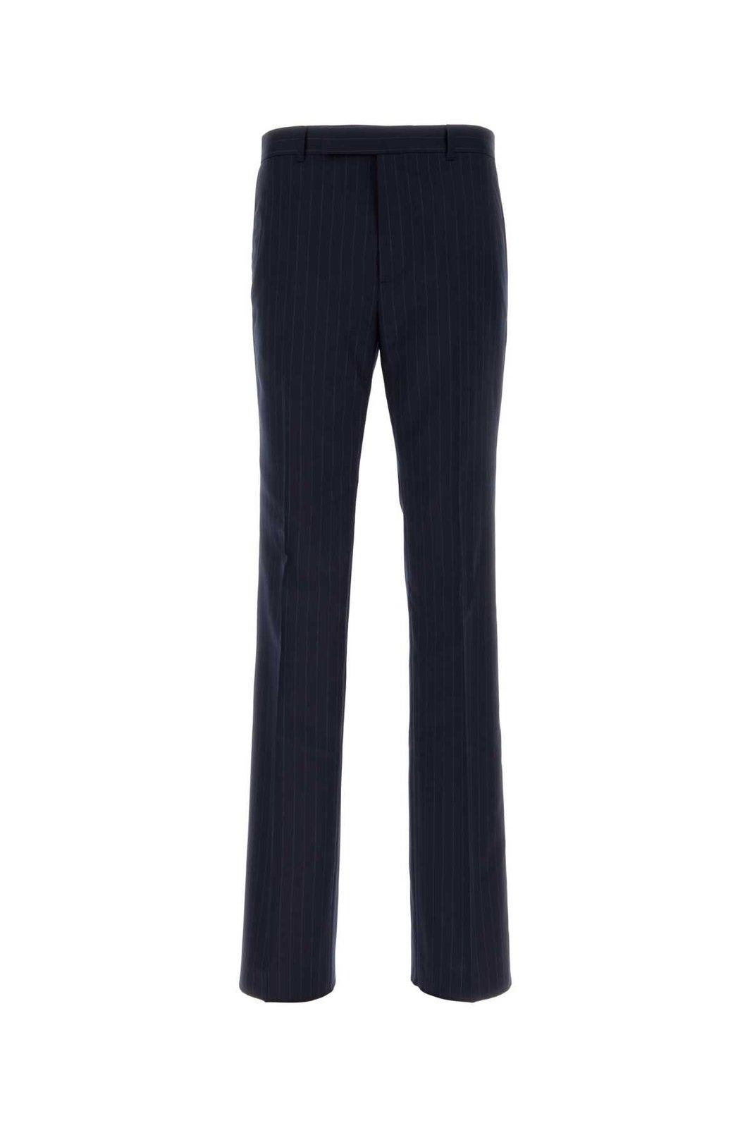 Shop Givenchy Slim Fit Striped Tailored Pants In Blue