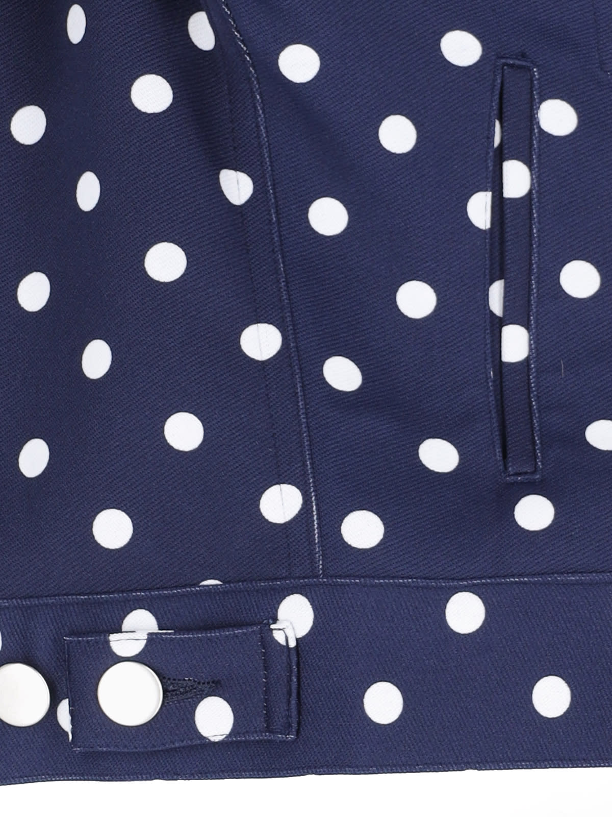 Shop Comme Des Garçons Polka Dot Jacket In Blue