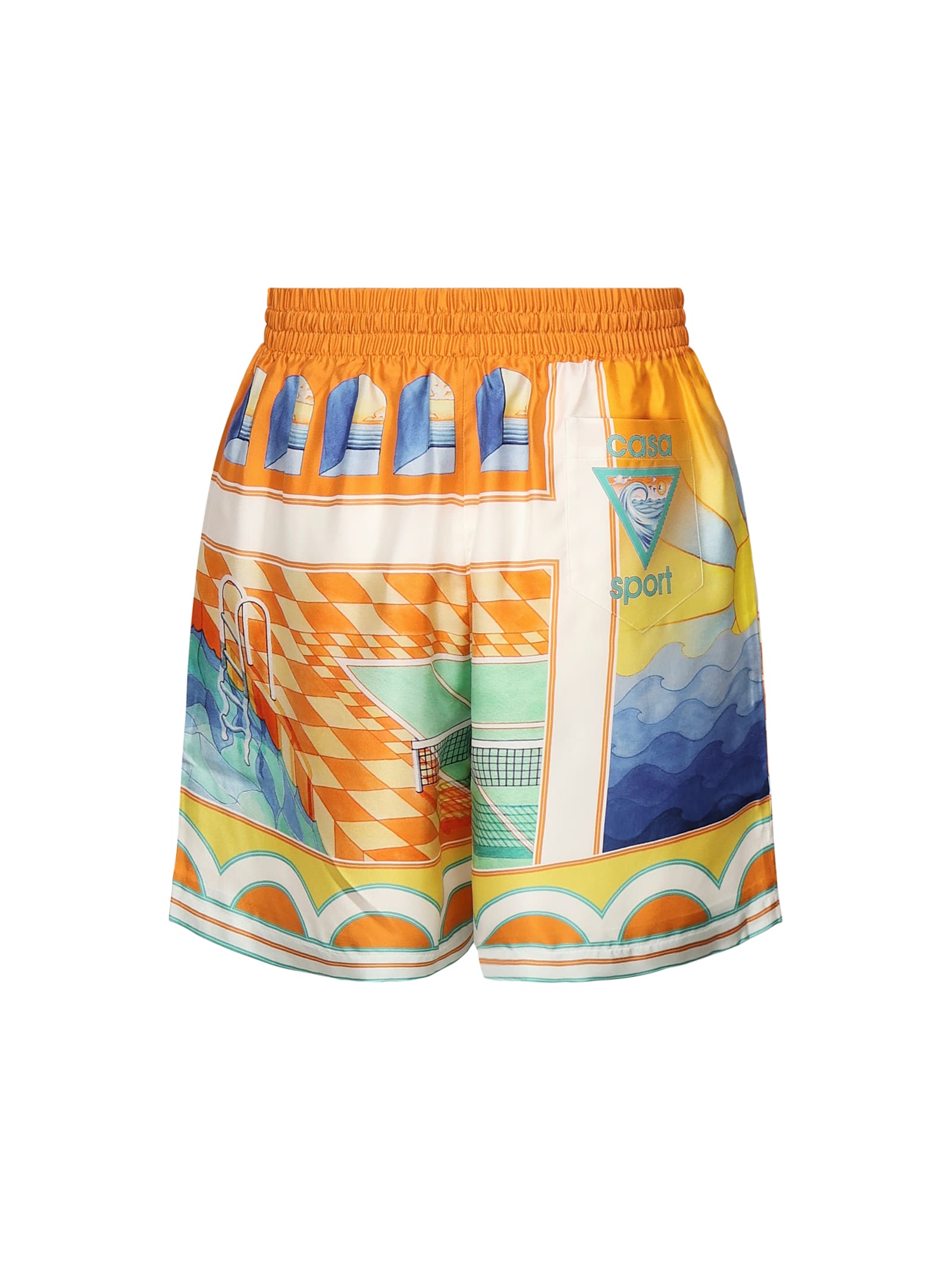 Casablanca Summer Mini Drawstring Shorts For Men