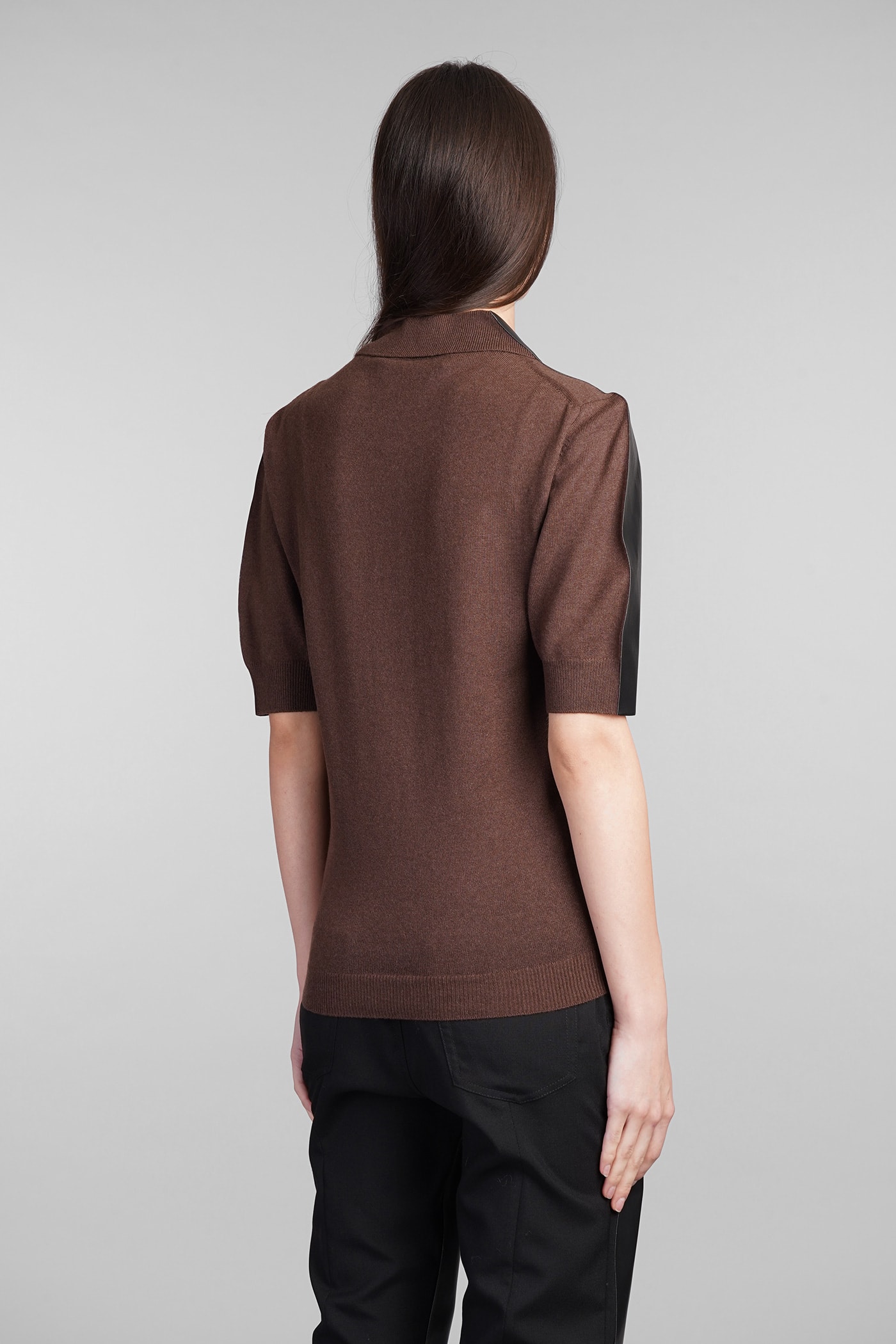 Shop Marni Polo In Brown Wool