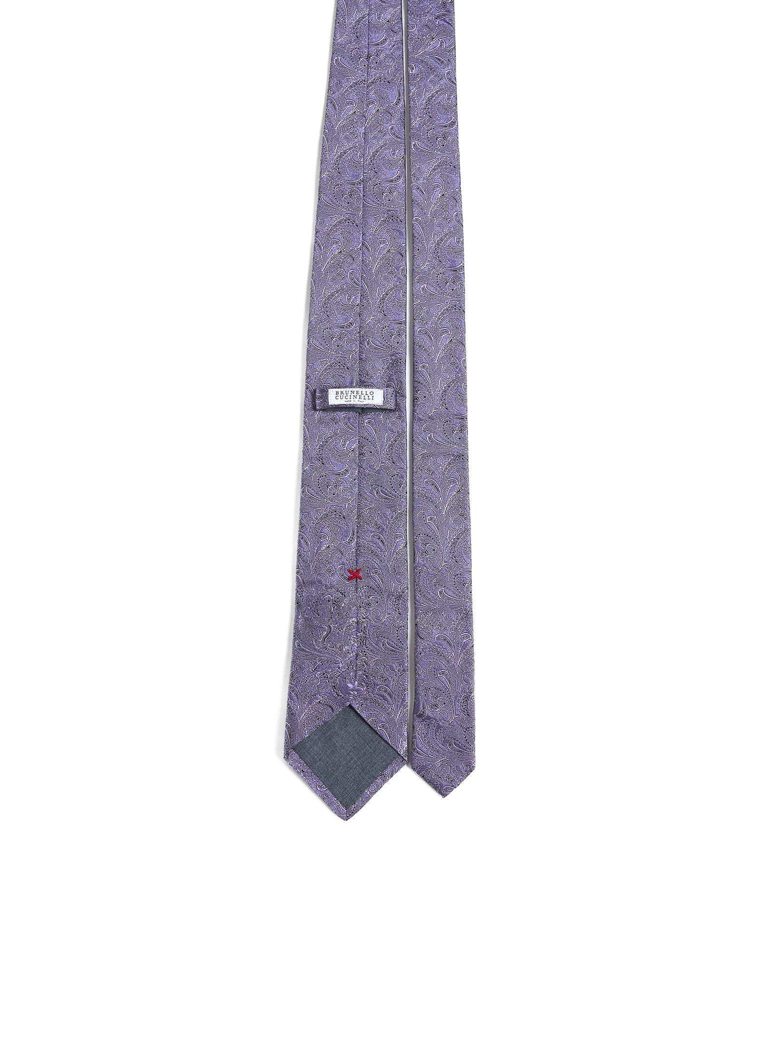 Shop Brunello Cucinelli Tie In Purple