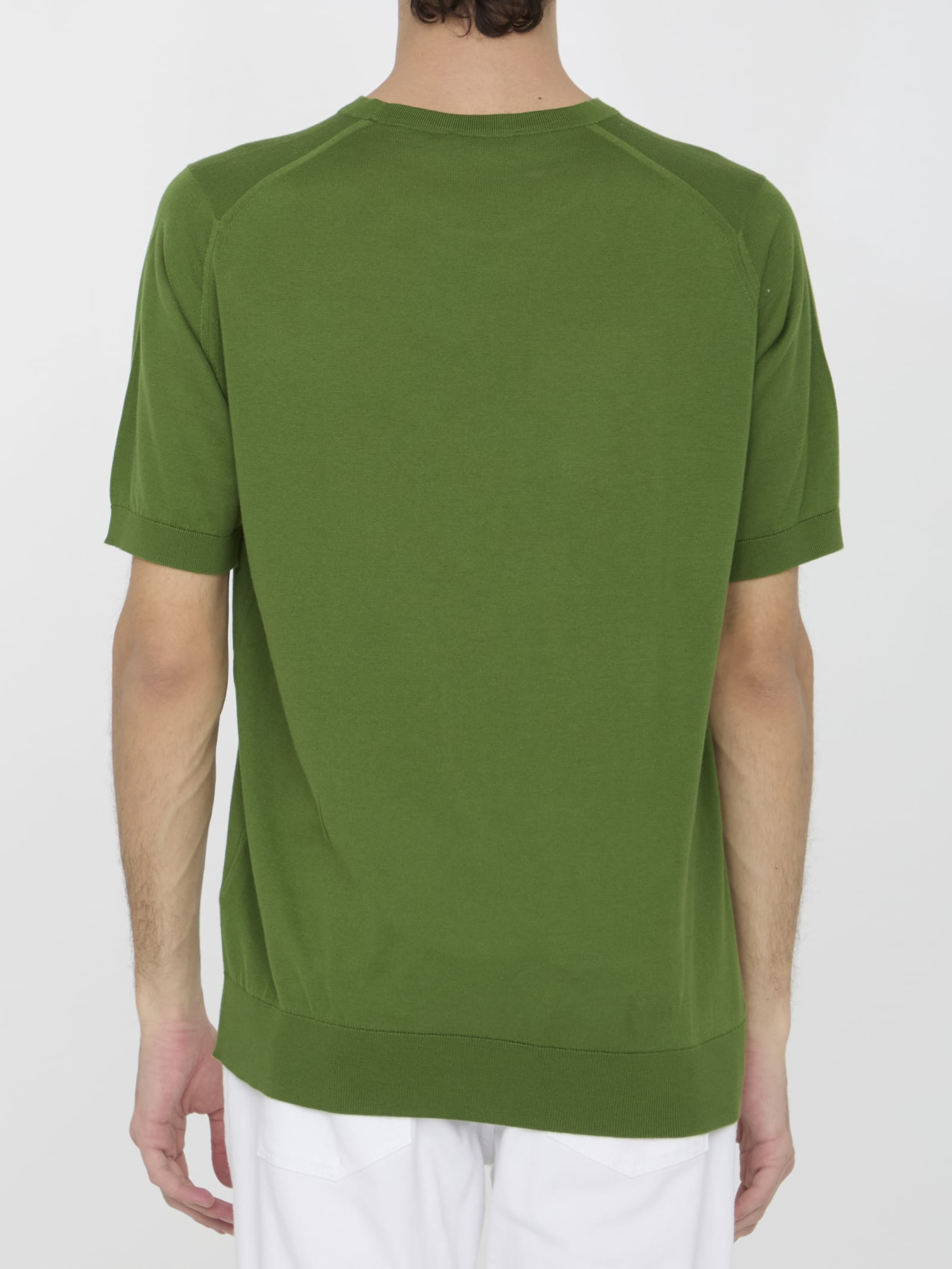 Shop John Smedley Kempton T-shirt In Green