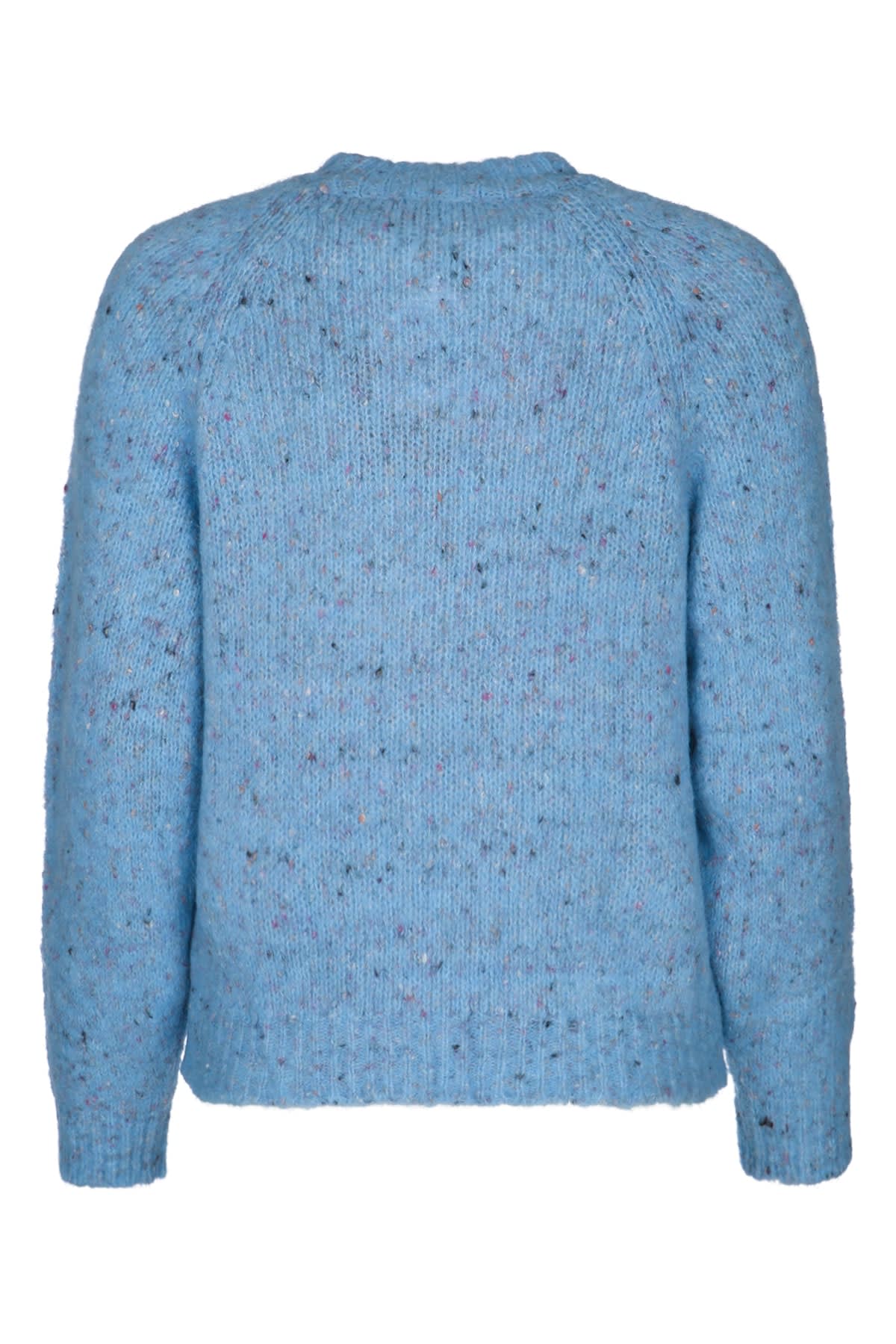 Iblues Speckled-knit Sweater In Blue