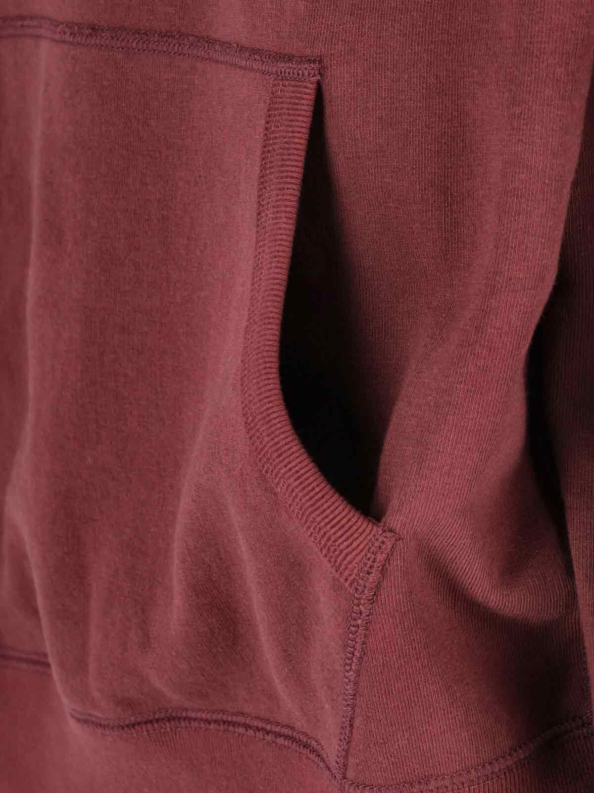 Junya Watanabe Hooded Sweatshirt Kangaroo Pocket Design In Burgundy