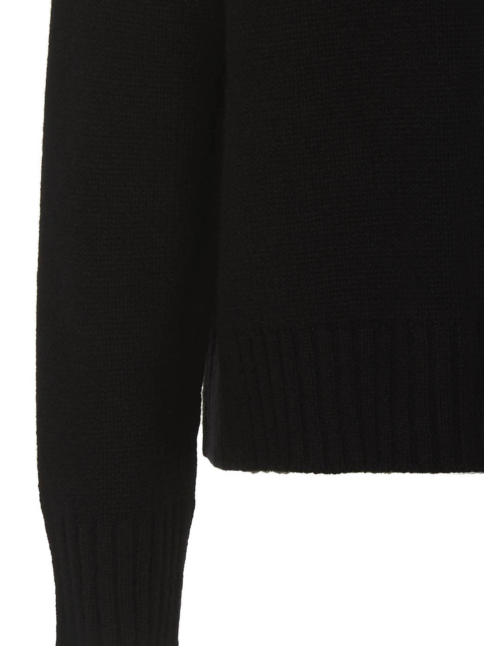 Shop Jil Sander Cashmere Blend Sweater In Black