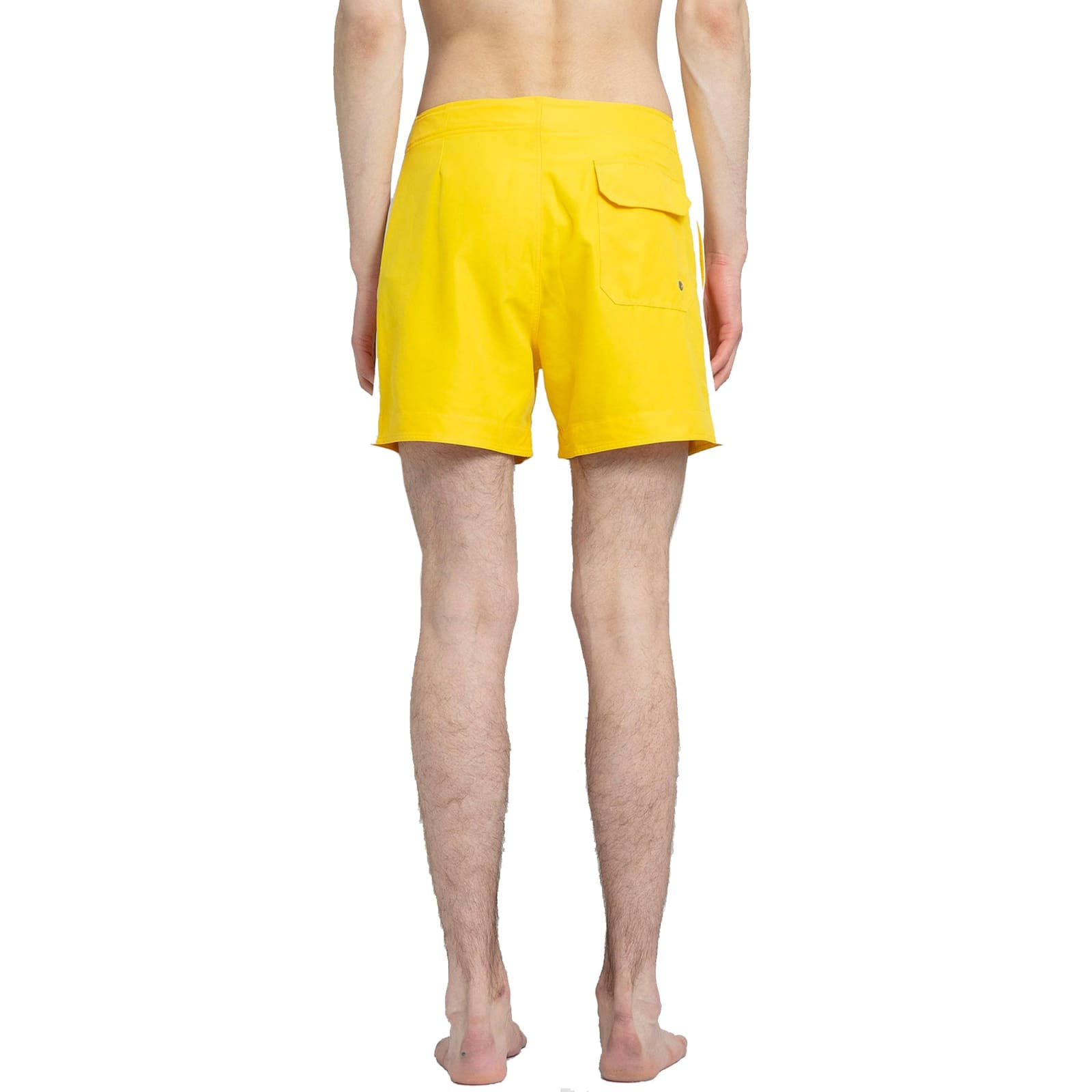 Shop Palm Angels Swim Shorts In Yellow