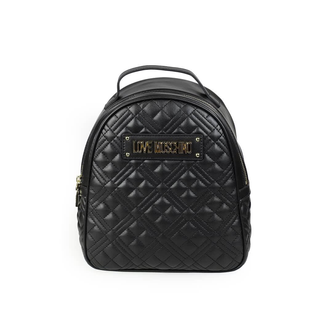 Love Moschino Quilted Black Backpack