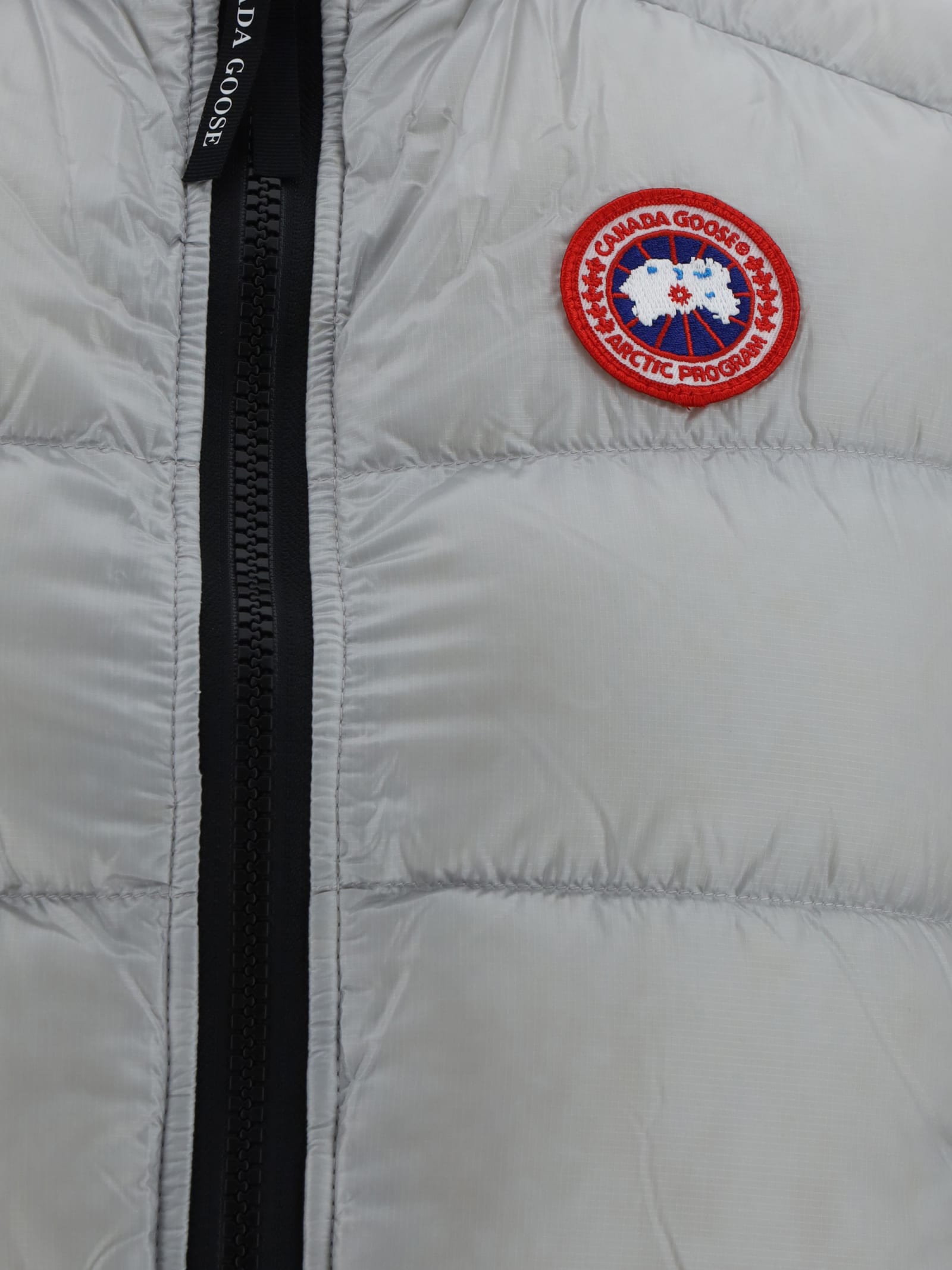 Shop Canada Goose Cypress Padded Vest In Silverbirch - Bouleau Argente
