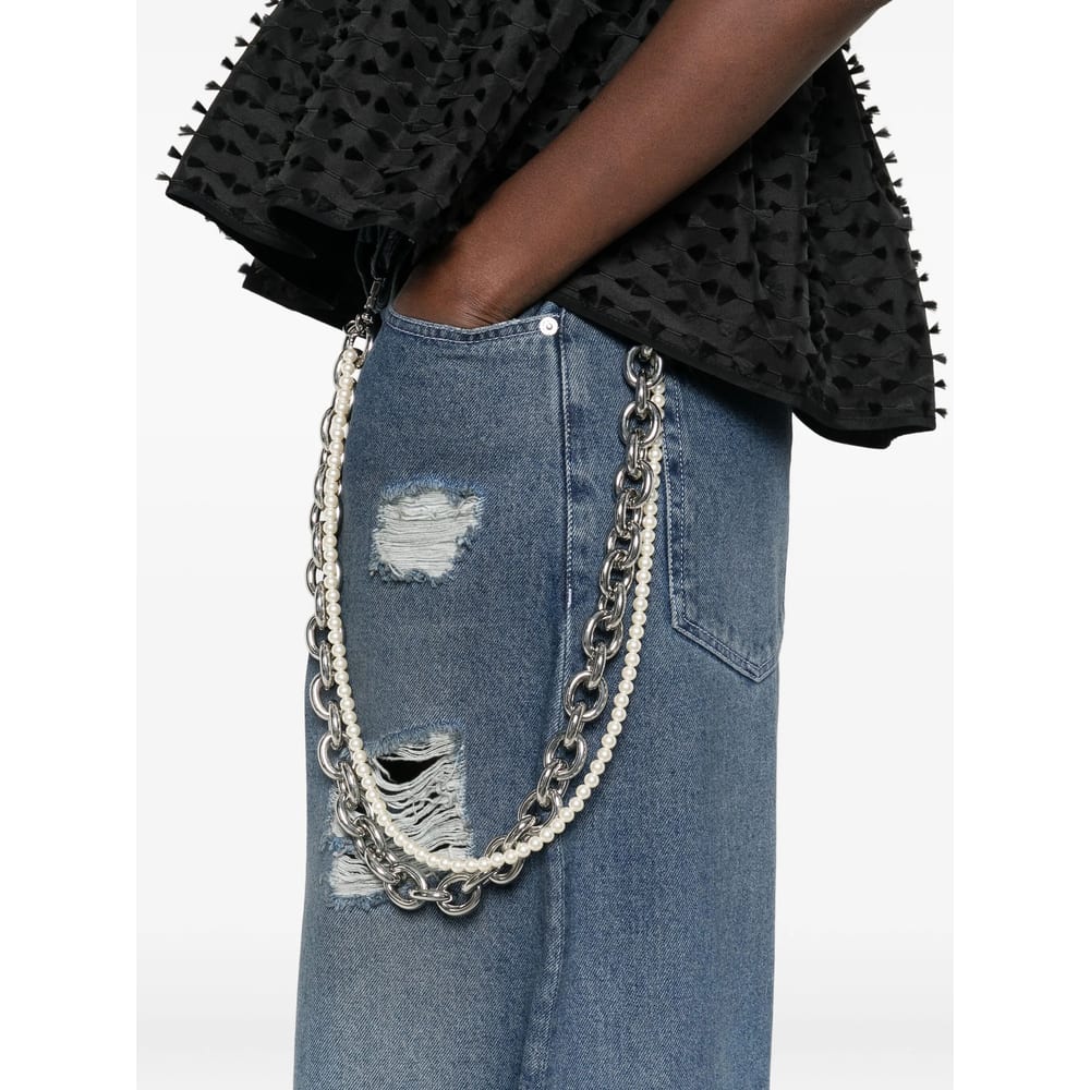 Simone Rocha Wide-leg Jeans In Multi