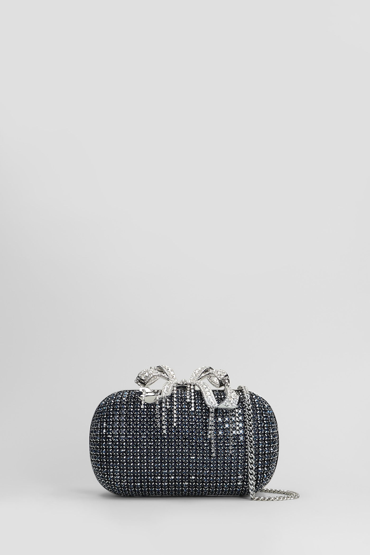 Chainmail Clutch In Blue Crystal