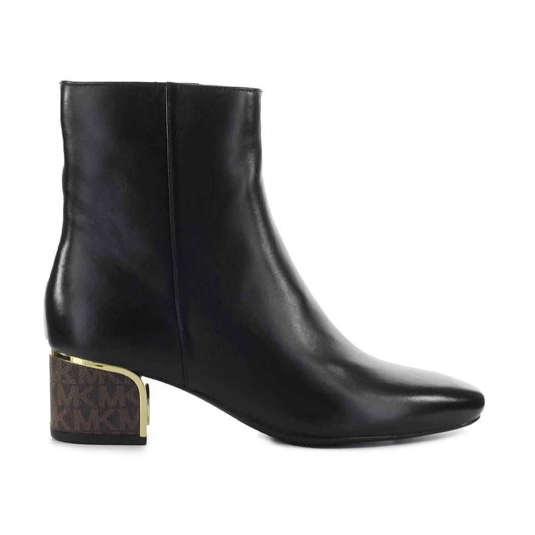 Michael Kors Lana Black Leather Ankle Boot