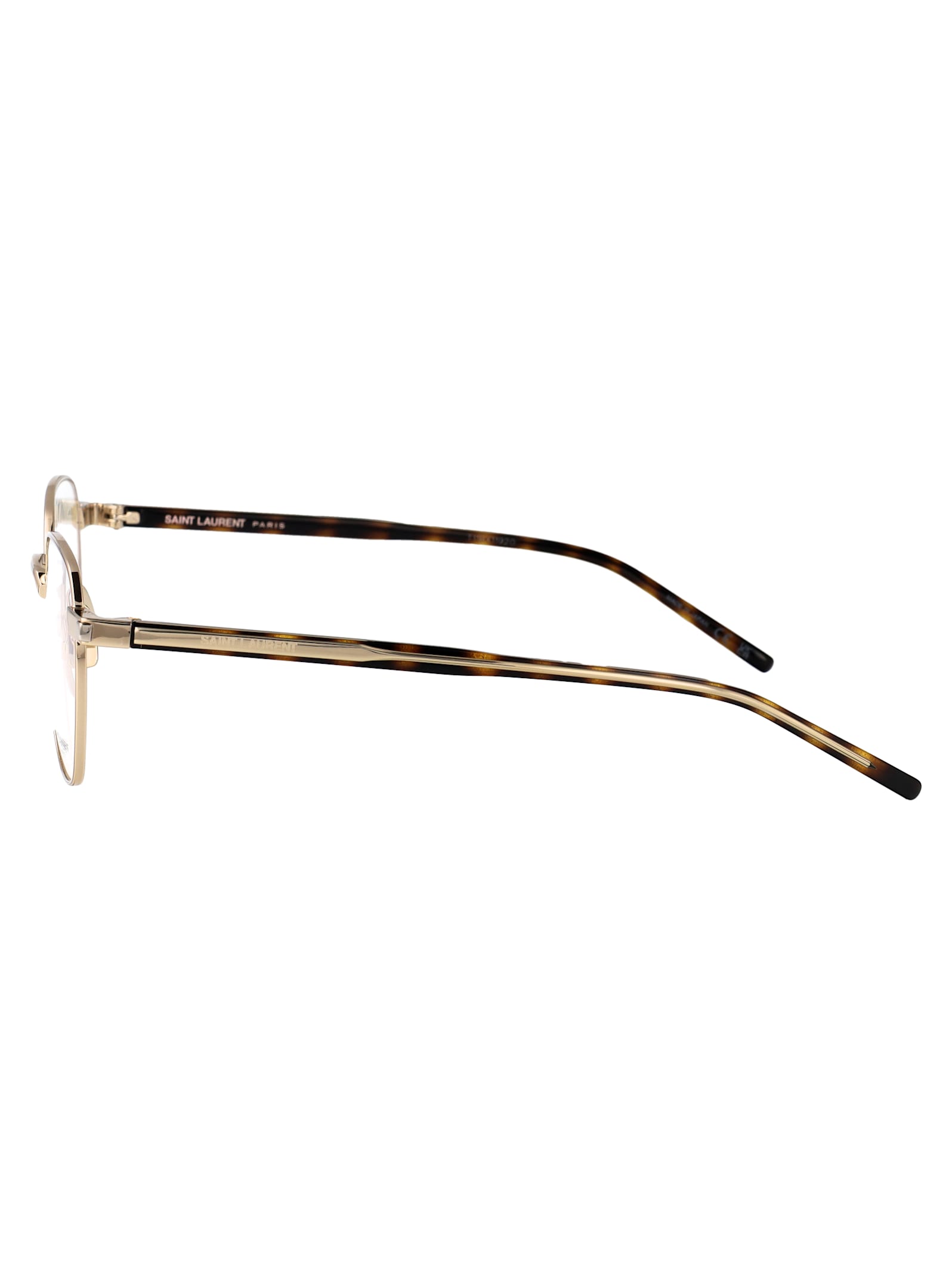 Saint Laurent Sl 781 Glasses In Gold-crystal-transparent