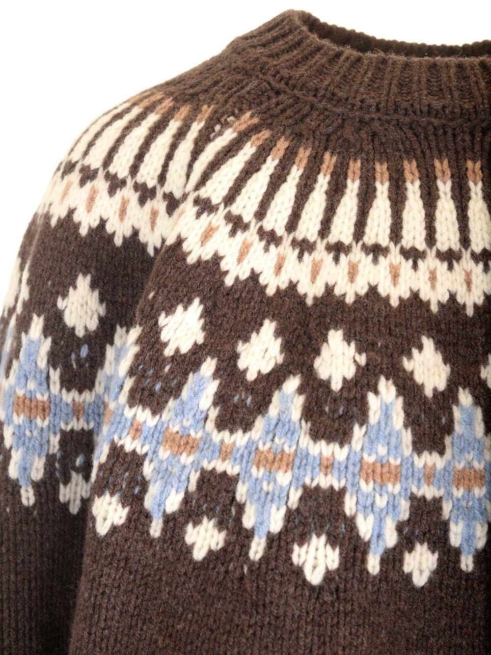 Shop Alanui Sweet Winter Sweater In Brown