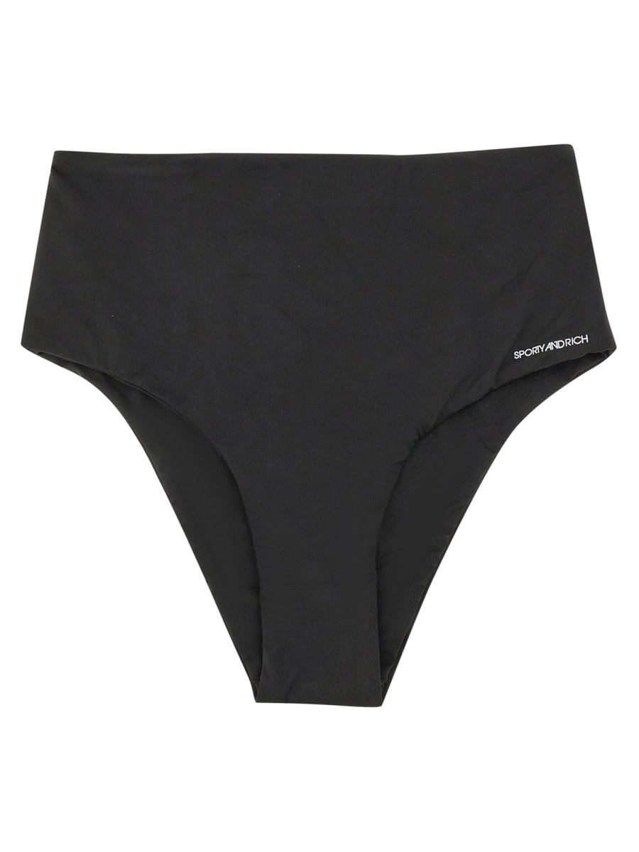 Shop Sporty & Rich Bikini Briefs In Black