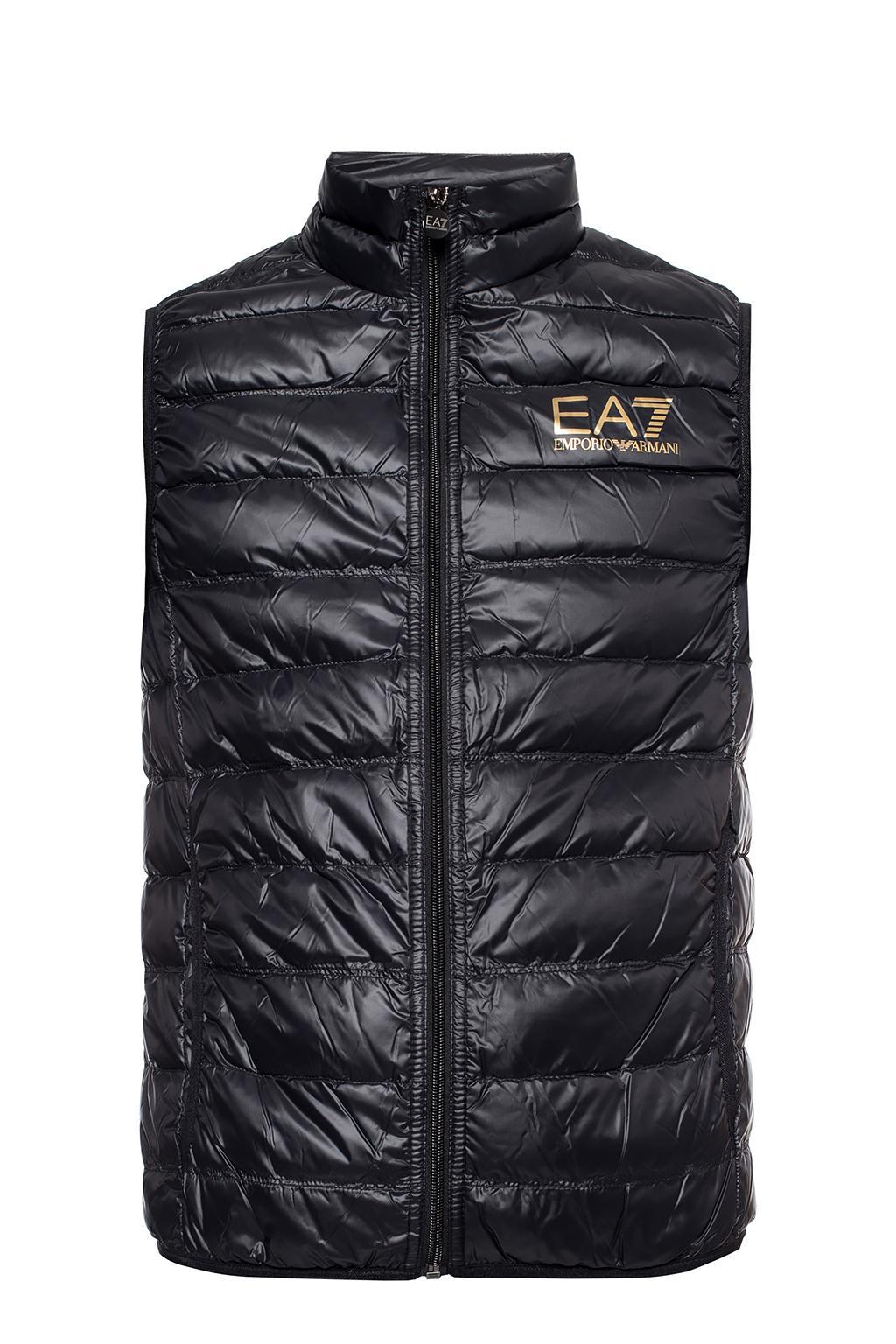 EA7 QUILTED VEST WITH LOGO