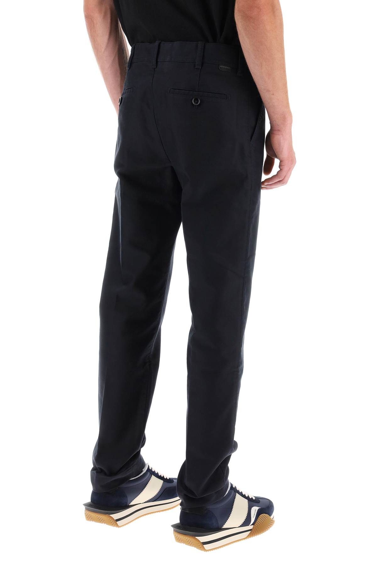 Shop Tom Ford Chino Pants In Blue