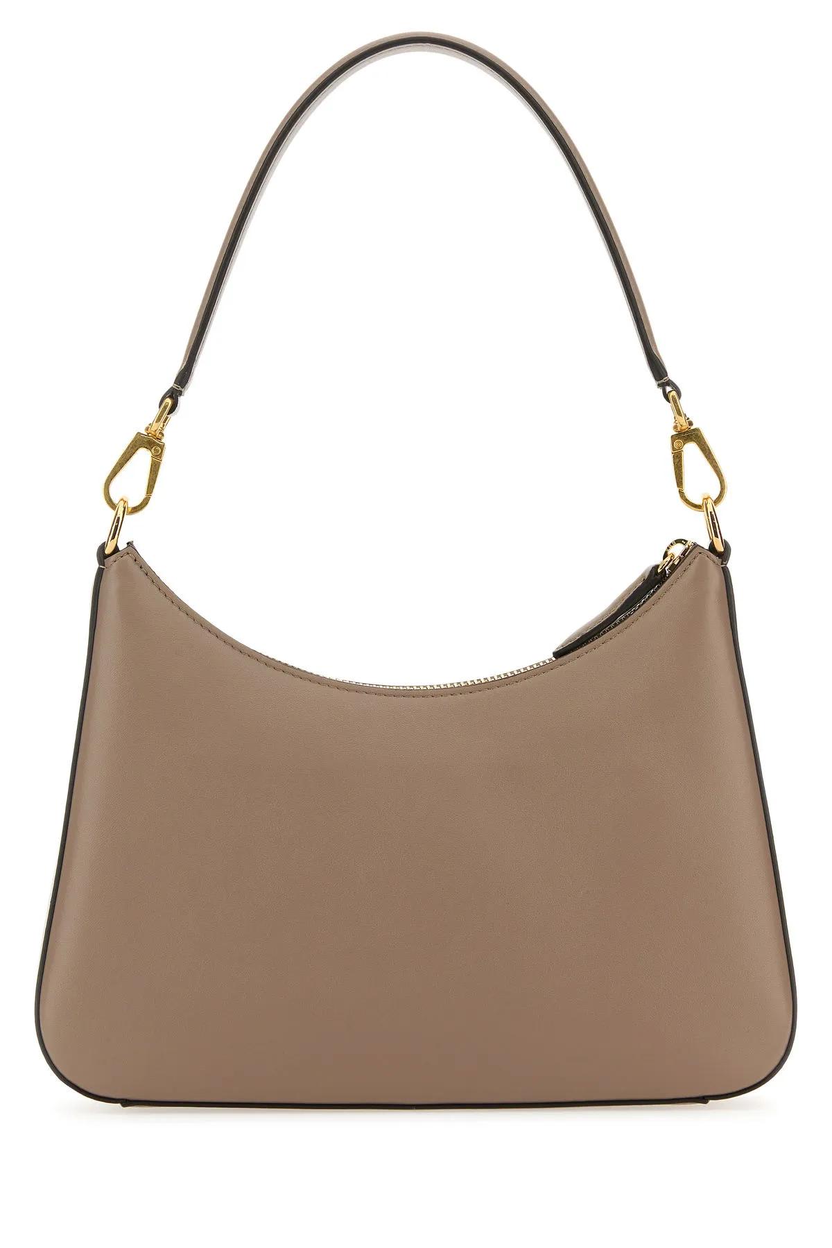 Shop Stella Mccartney Dove Grey Alter Mat Small Logo Handbag In Beige