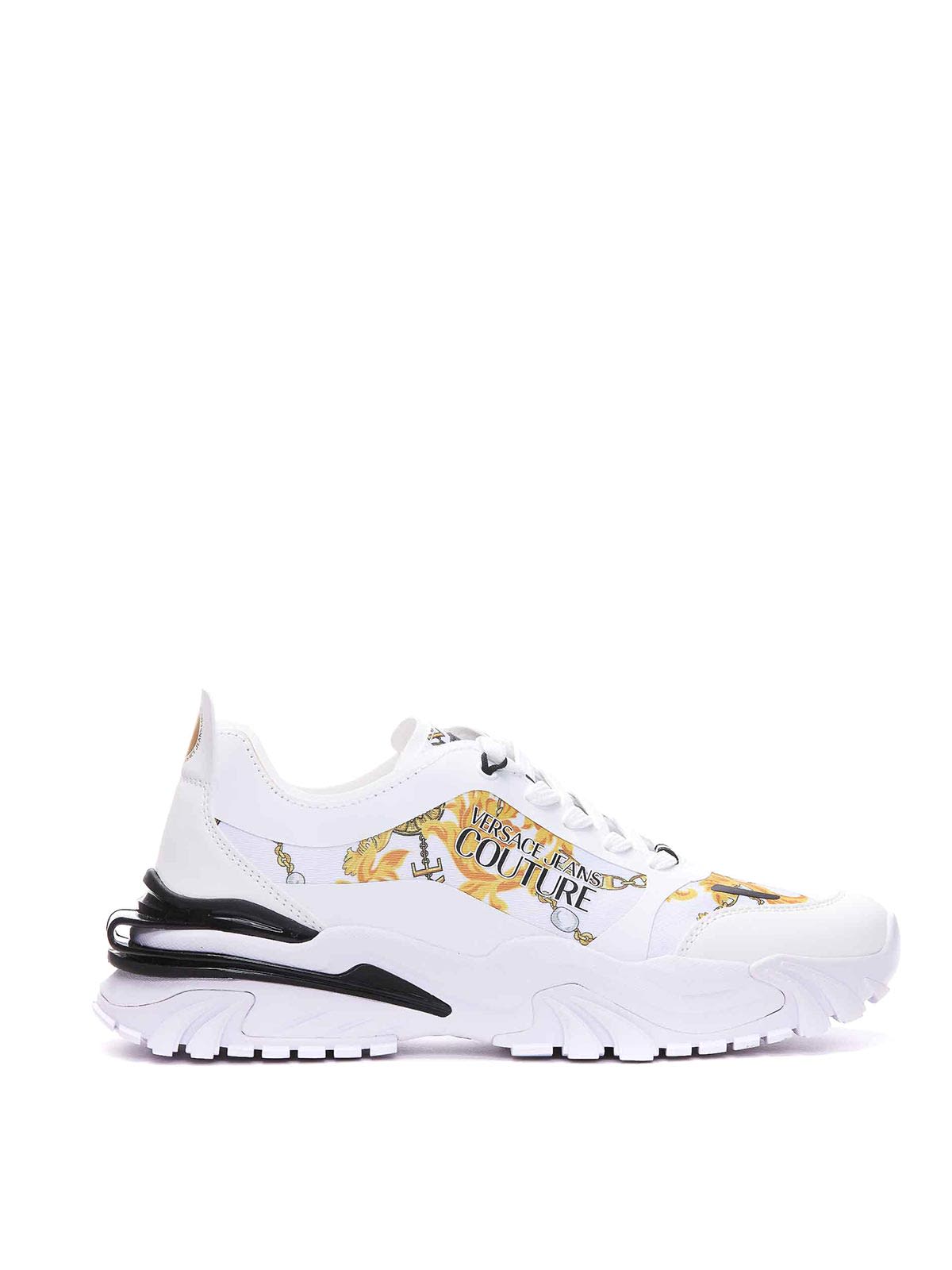 Shop Versace Jeans Couture White Low Top Sneakers