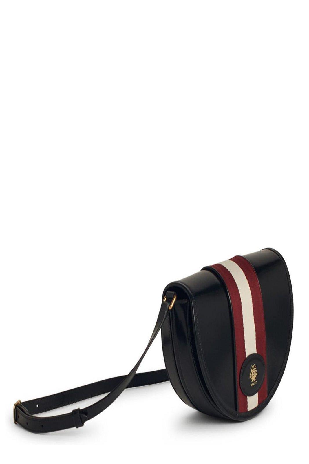 Shop Bally Logo Printed Shoulder Bag
